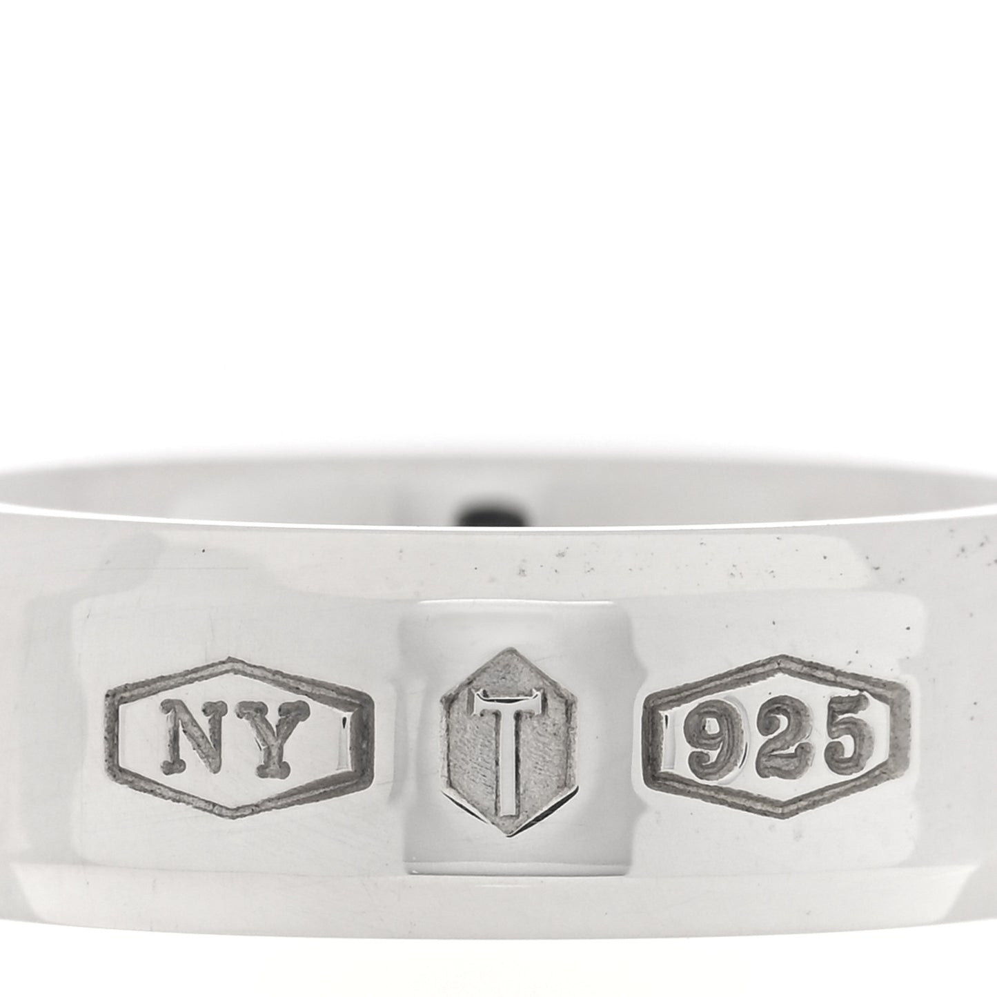 Sterling Silver 1837 Makers Medium Slice Ring 52 6