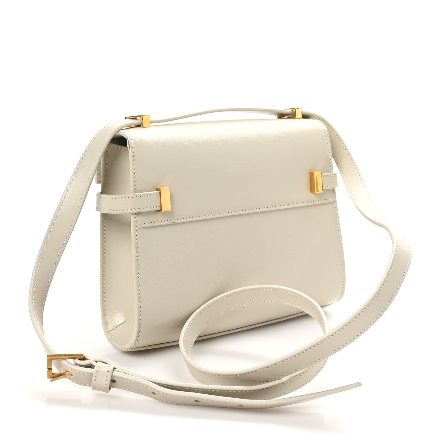 Smooth Calfskin Mini Manhattan Shoulder Bag Crema Soft