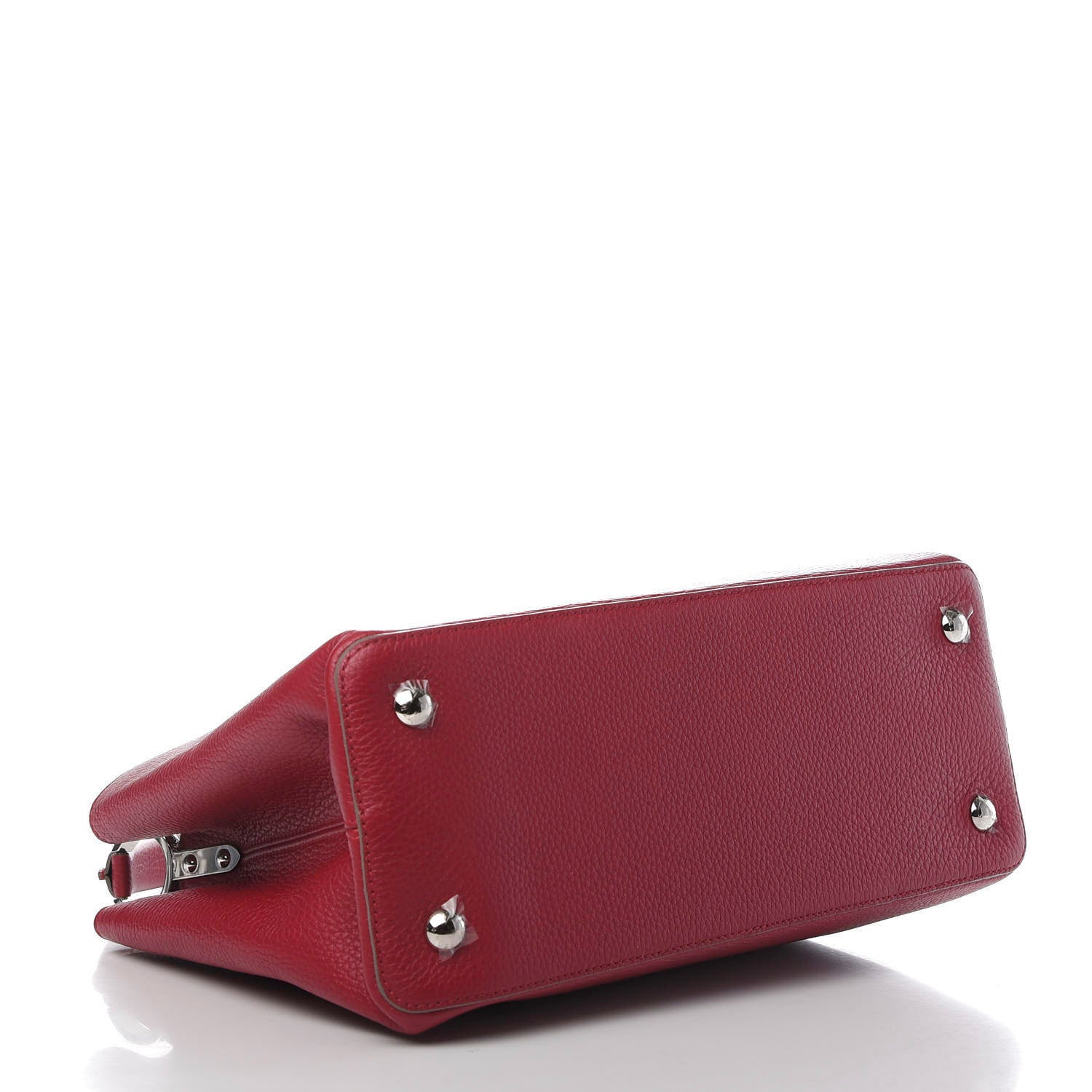 Louis Vuitton Taurillon Capucines MM Scarlet 4 of 13