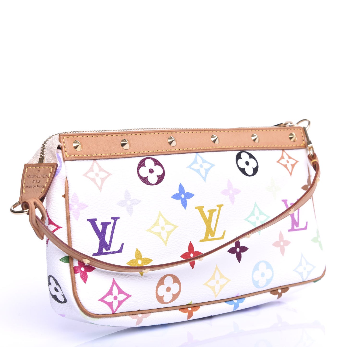 Monogram Multicolor Pochette Accessories White