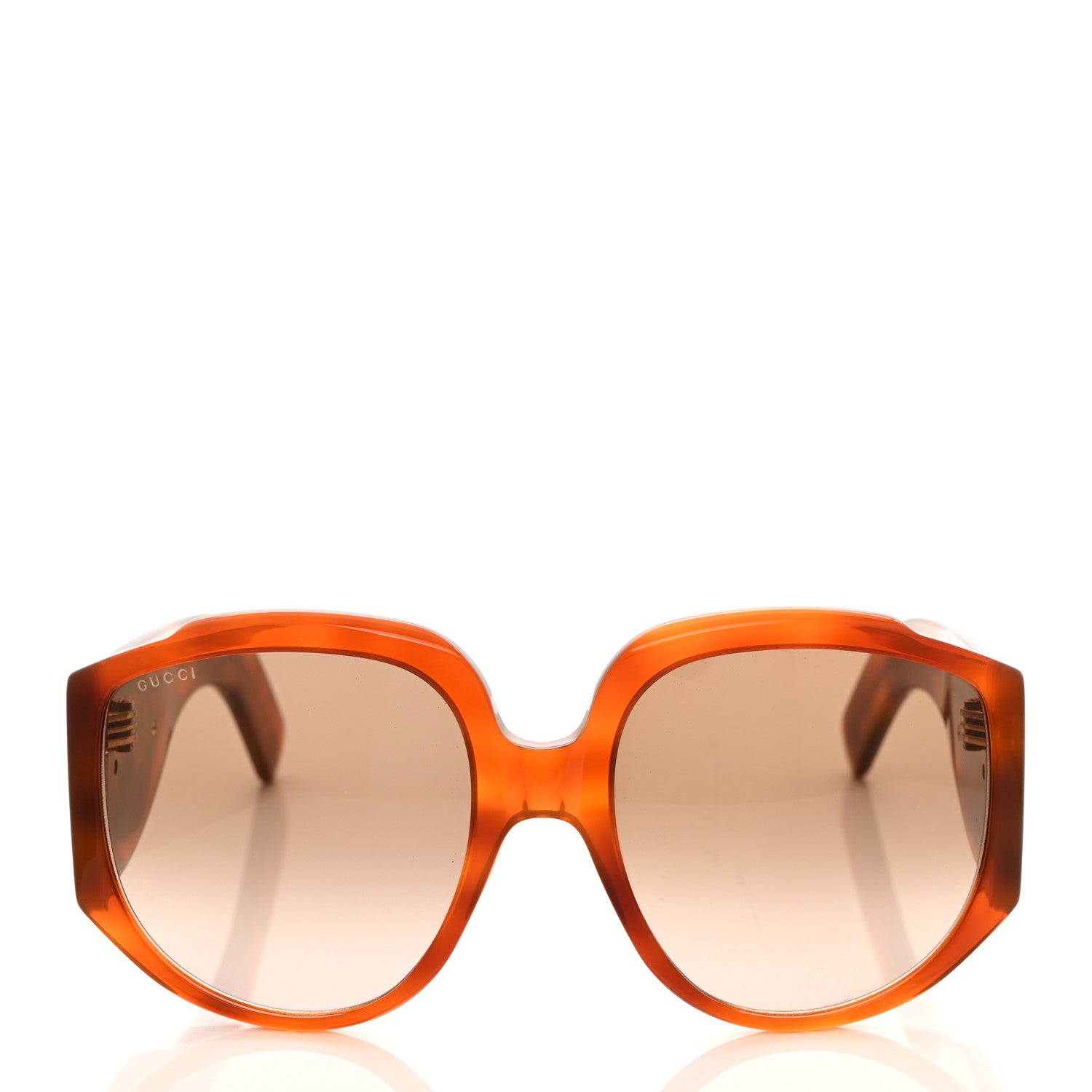 Gucci Acetate Oversized Interlocking GGG0151S Sunglasses Tortoise 2 of 8