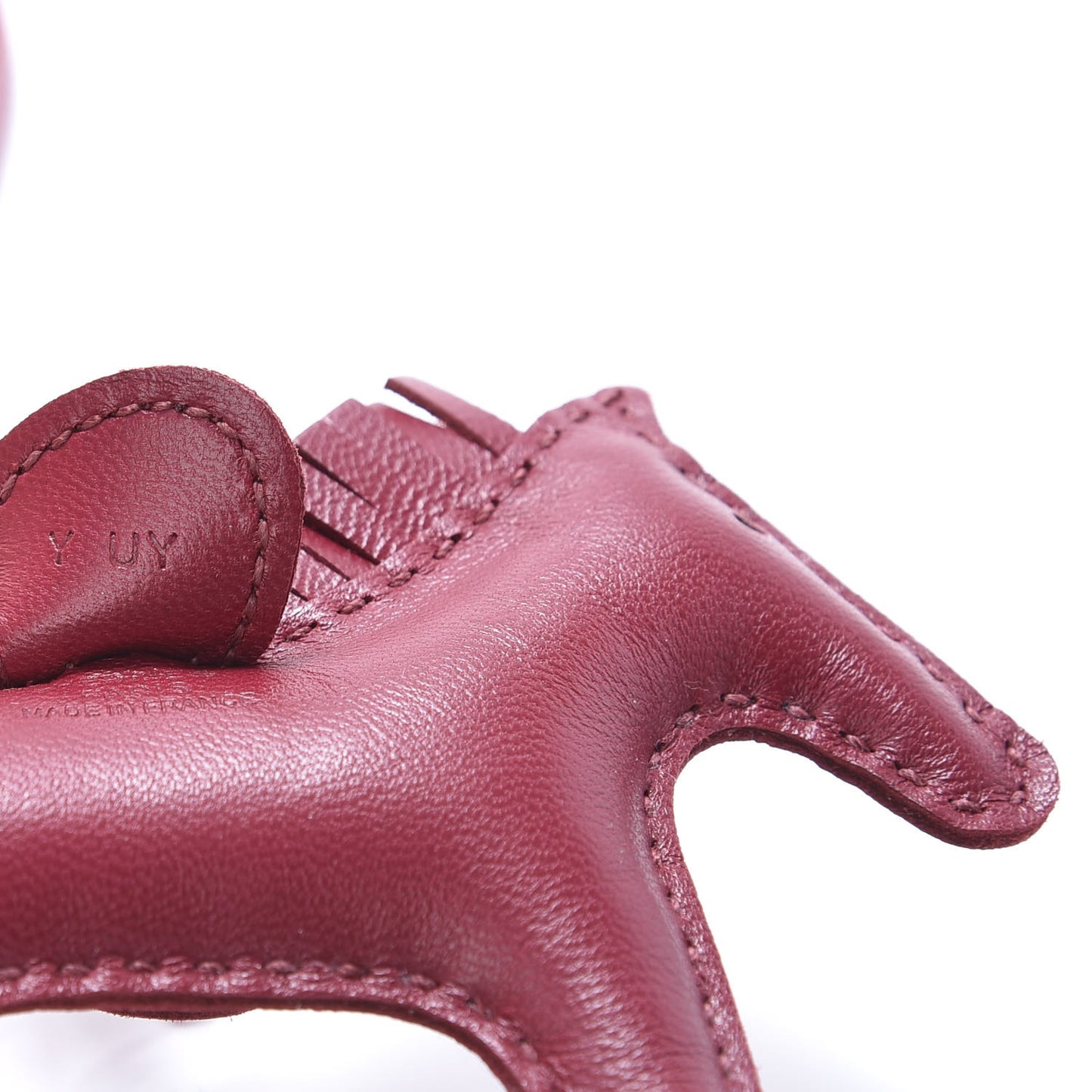 Milo Lambskin Grigri Rodeo Horse Bag Charm PM Rubis