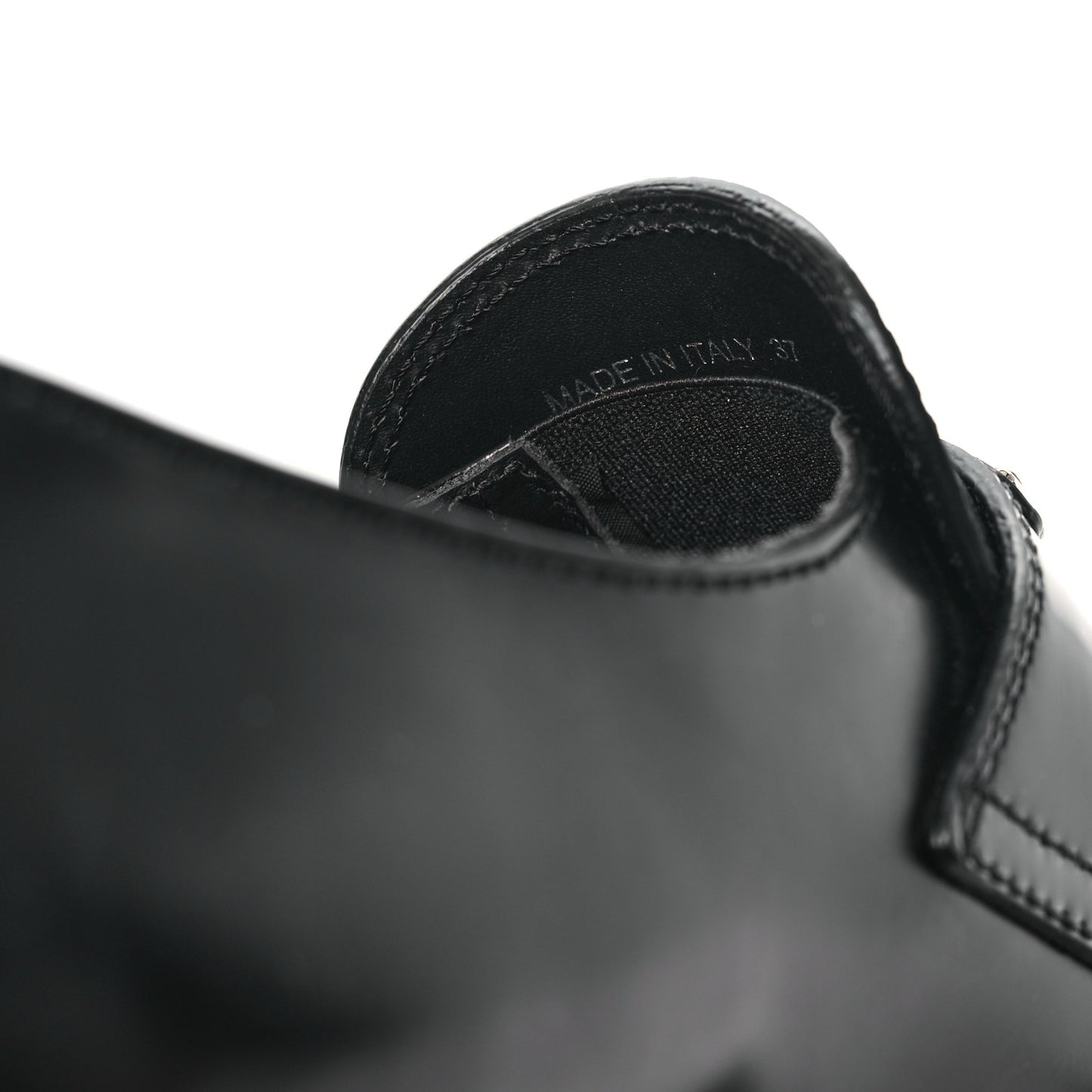 Spazzolato Metal Triangle Logo 50mm Loafers 37 Black