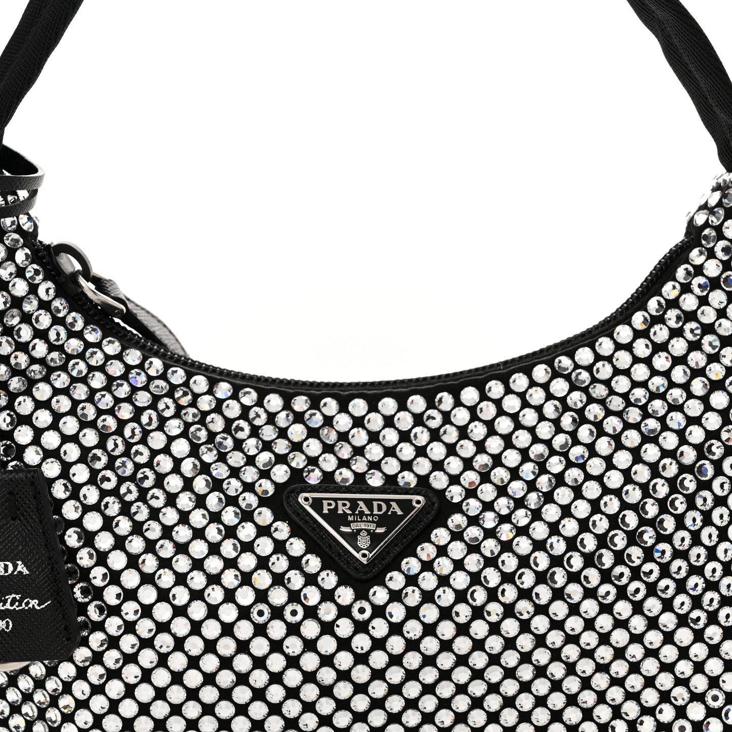 Satin Crystal Mini Re-Edition 2000 Bag Cristal