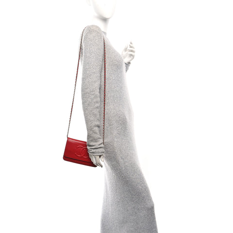Caviar Timeless CC Wallet on Chain WOC Red