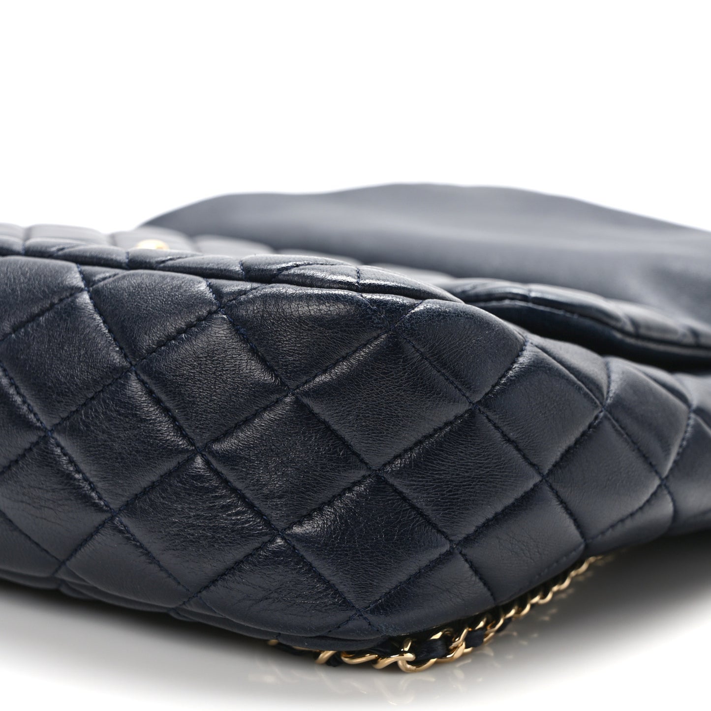 Lambskin Quilted Large In Seoul Backpack Navy
