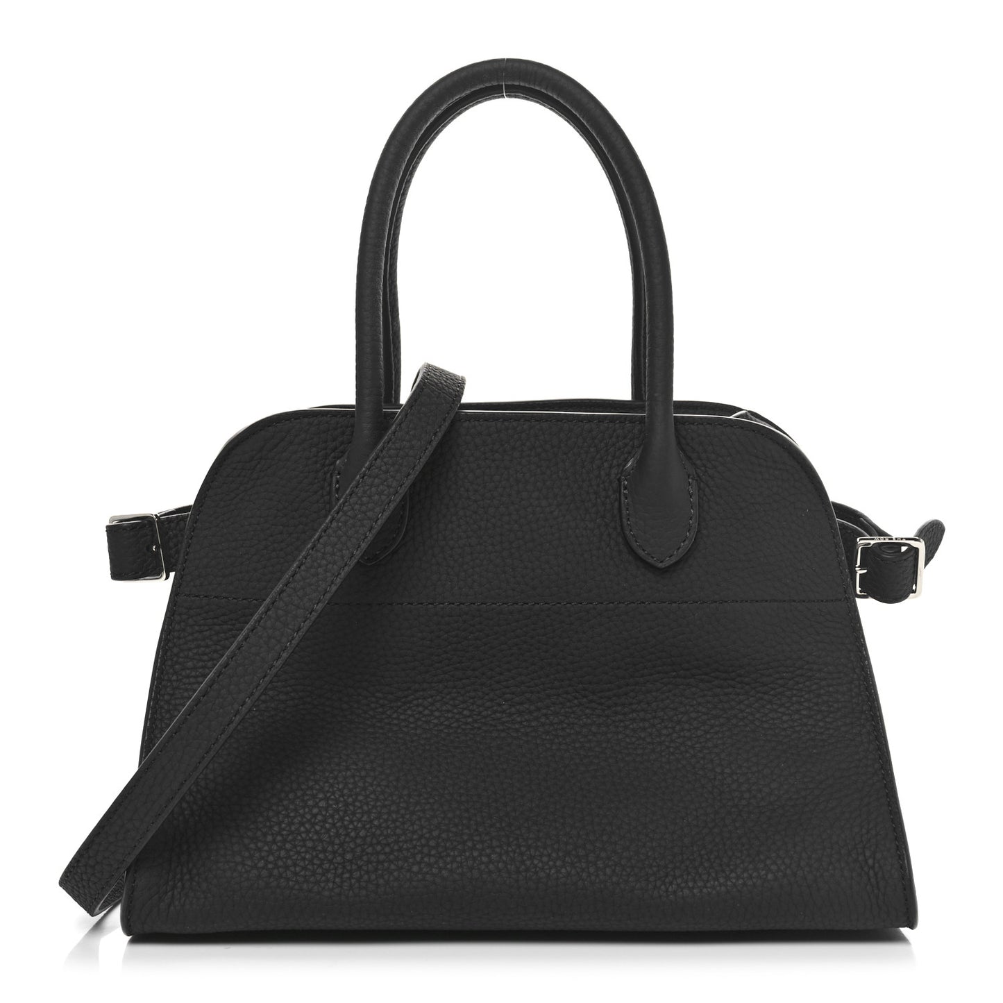 Grained Calfskin Soft Margaux 10 Bag Black