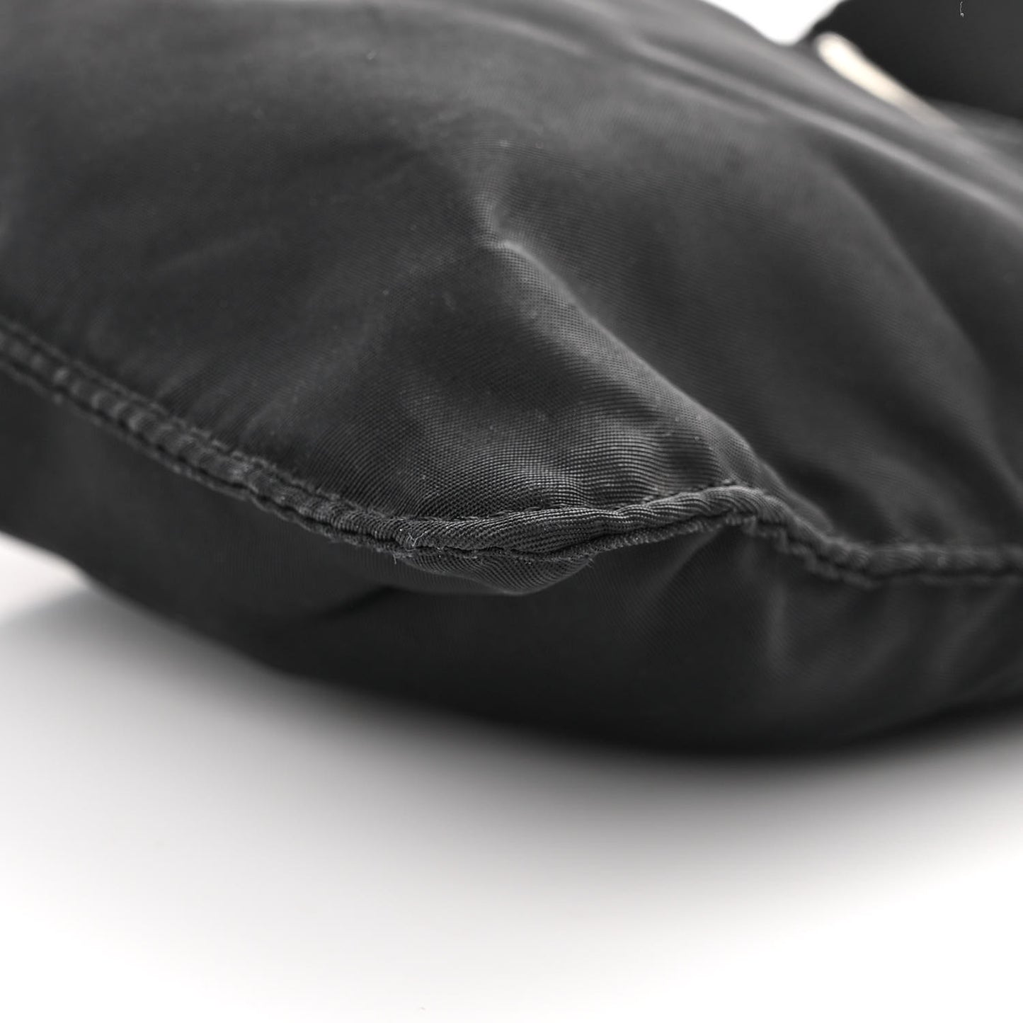 Nylon Saffiano Flat Messenger Bag Black