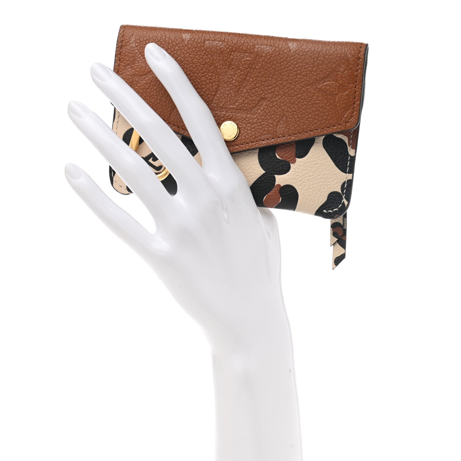 Louis Vuitton Empreinte Monogram Giant Wild At Heart Key Pouch Caramel 2 of 7