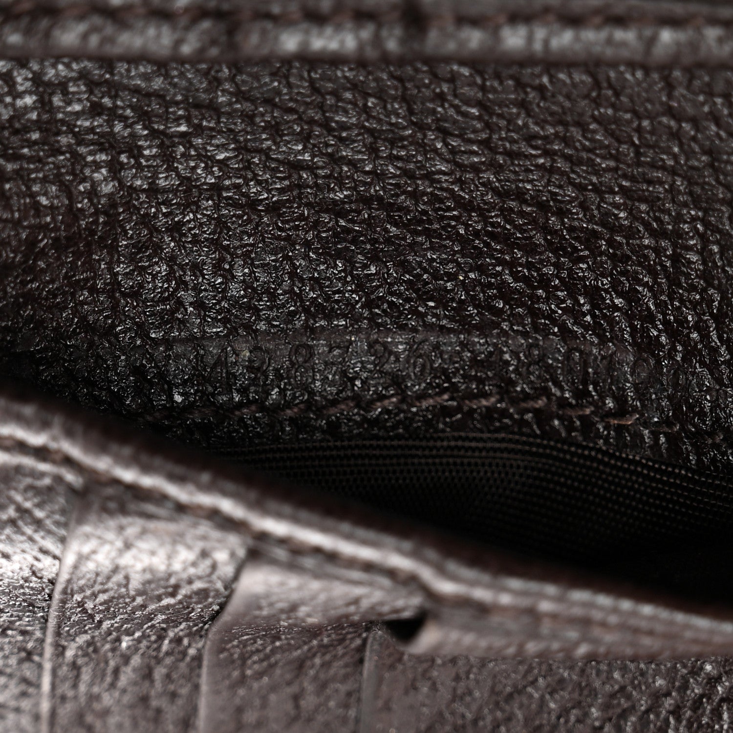 Gucci Calfskin Boar Effect GG Marmont Bi-Fold Wallet Brown 7 of 8