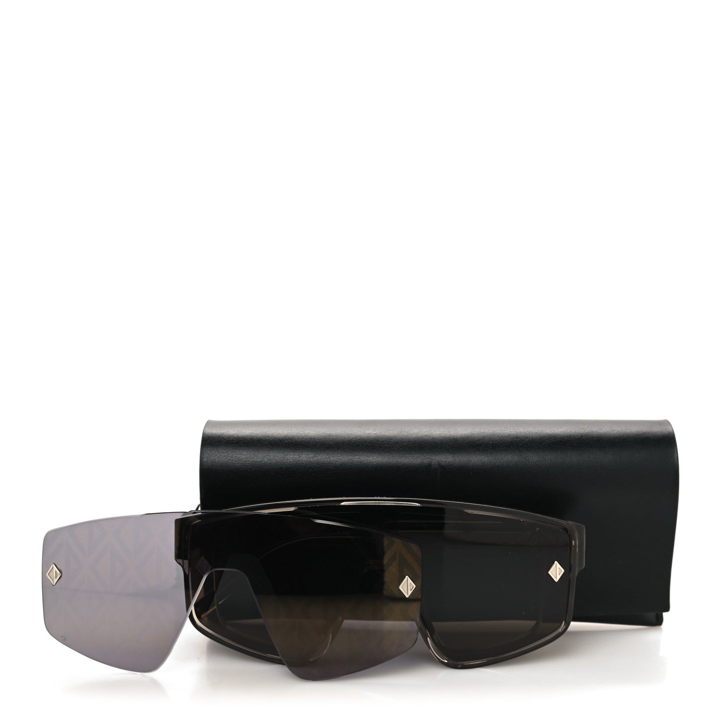 Acetate CD Diamond M1U Mask Sunglasses Grey