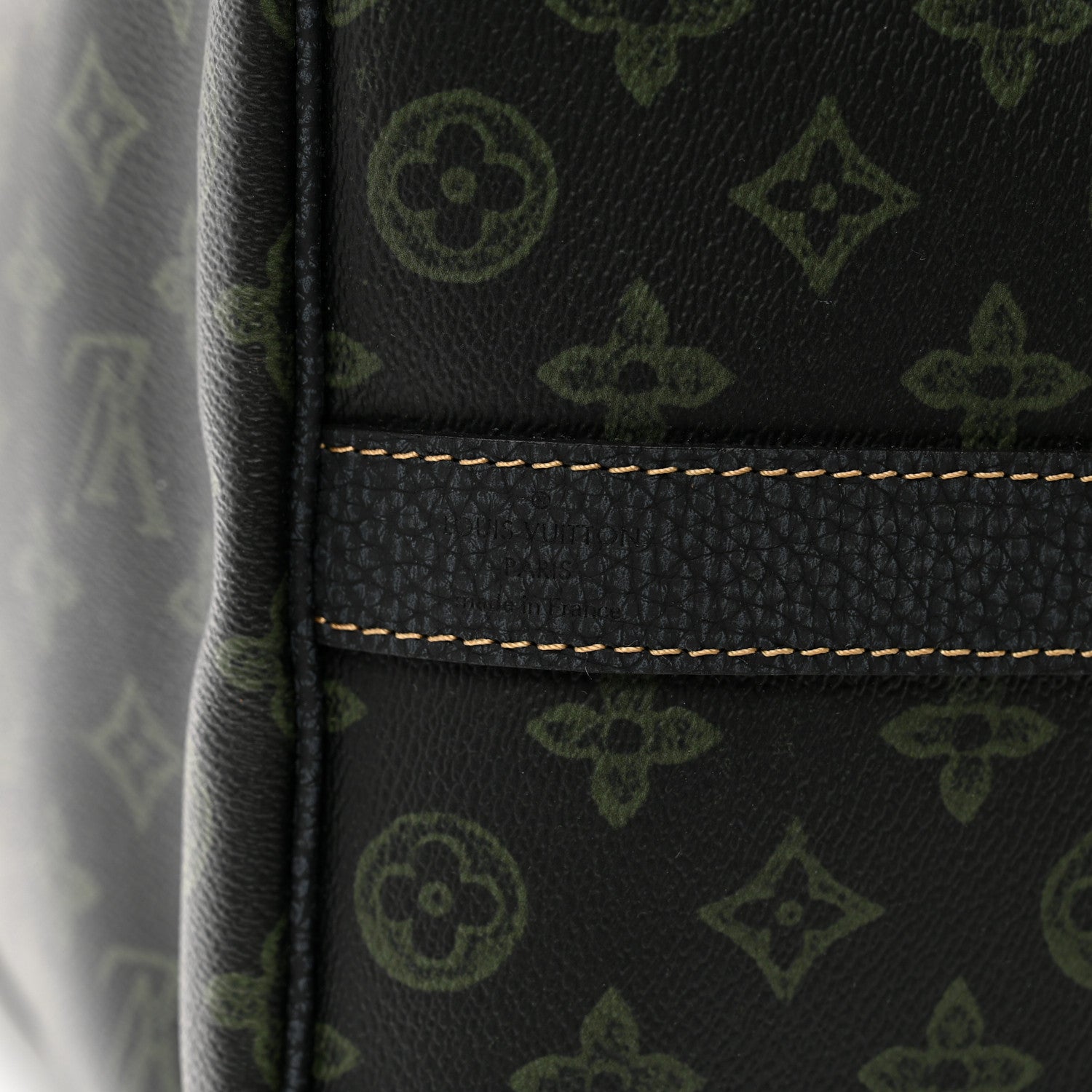 Louis Vuitton Monogram LV Record Keepall Bandouliere 50 Dark Green 5 of 8