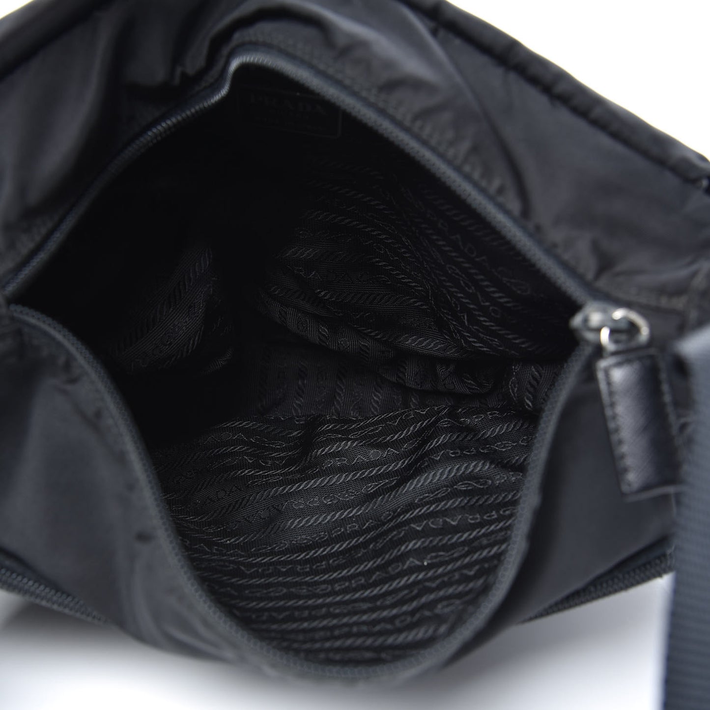 Tessuto Nylon Messenger Bag Black