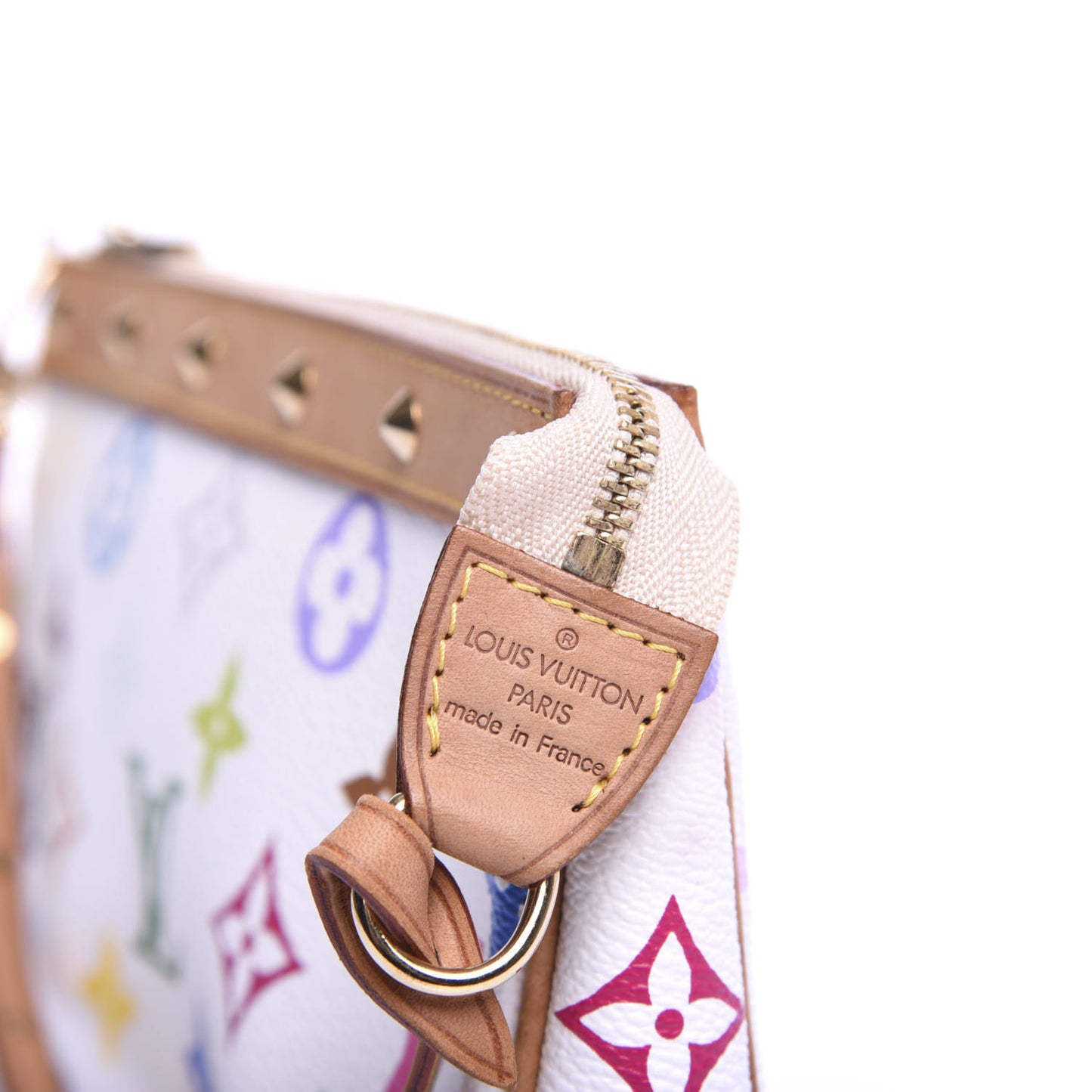 Monogram Multicolor Pochette Accessories White