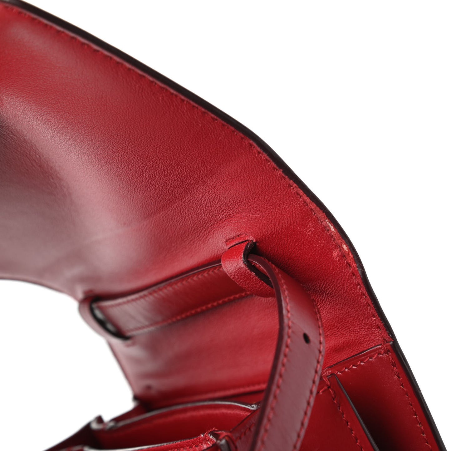 Smooth Calfskin Small Classic Box Flap Bag Red