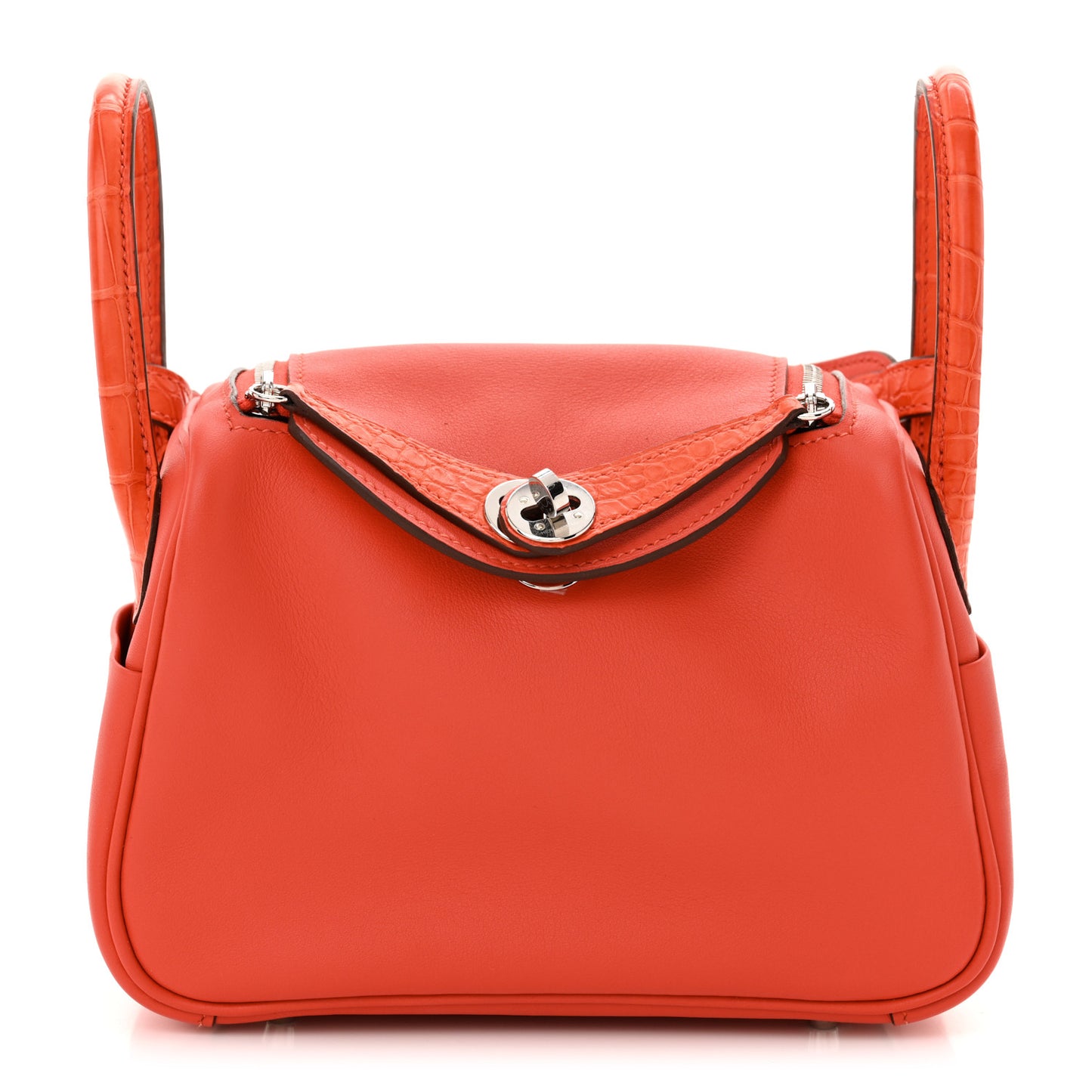 Matte Alligator Swift Verso Mini Touch Lindy 20 Capucine Orange Poppy