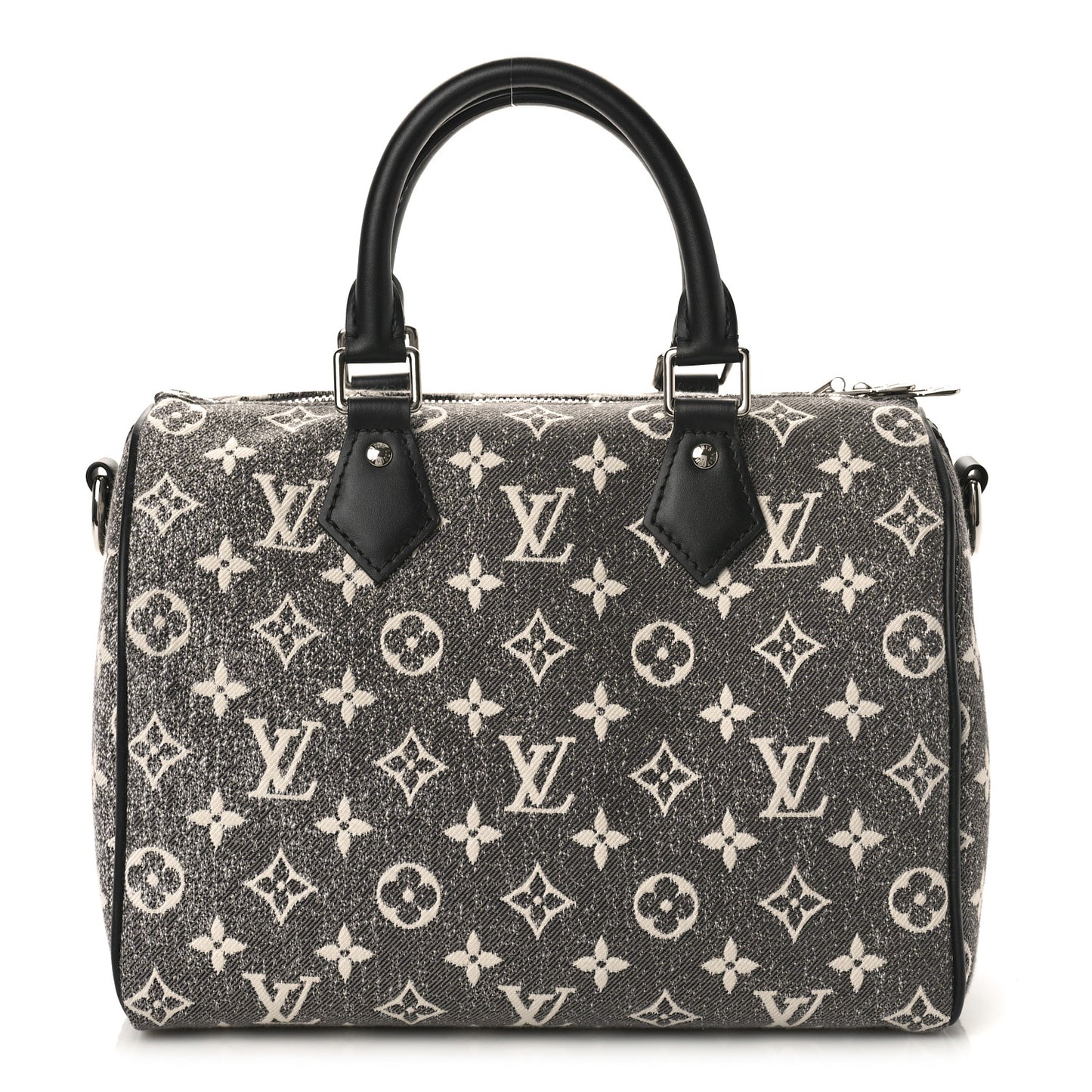 Monogram Jacquard Denim Speedy Bandouliere 25 Black