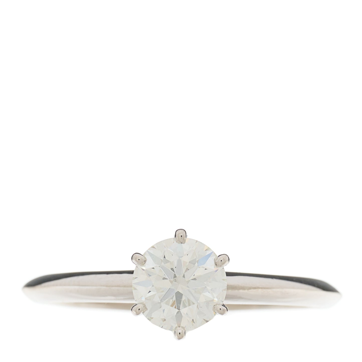 Platinum Diamond 1.34ct Solitaire Engagement Ring 66 11.5