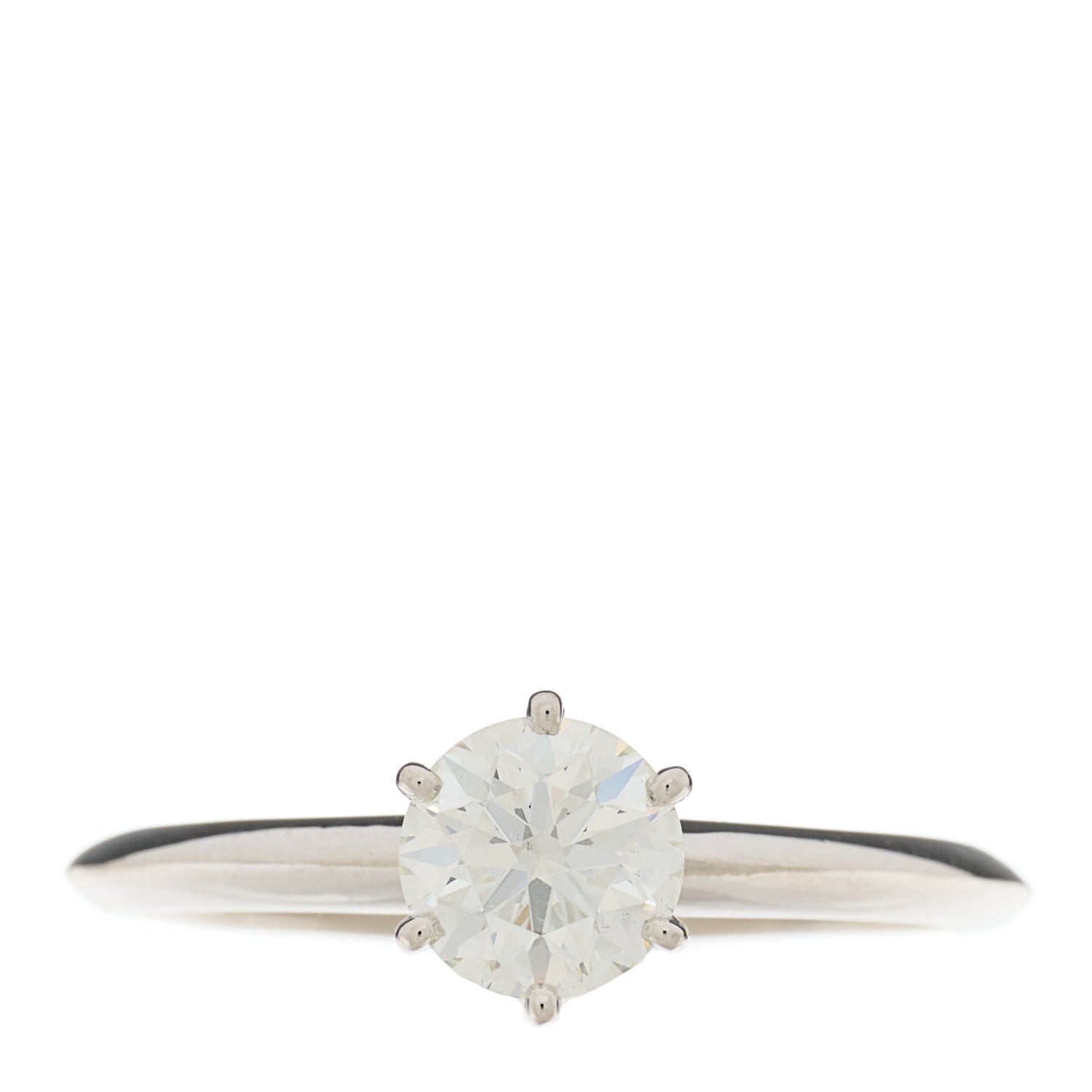 Tiffany Platinum Diamond 1.34ct Solitaire Engagement Ring 66 11.5 2 of 7