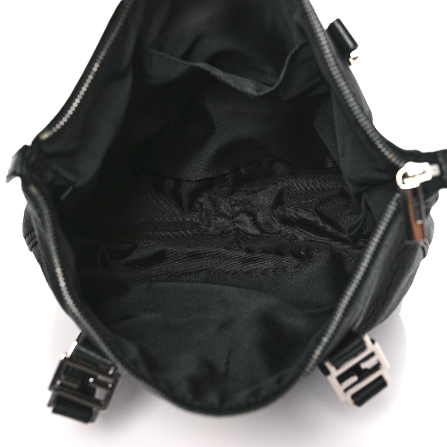 Crinkled Lambskin Zip Tote Black