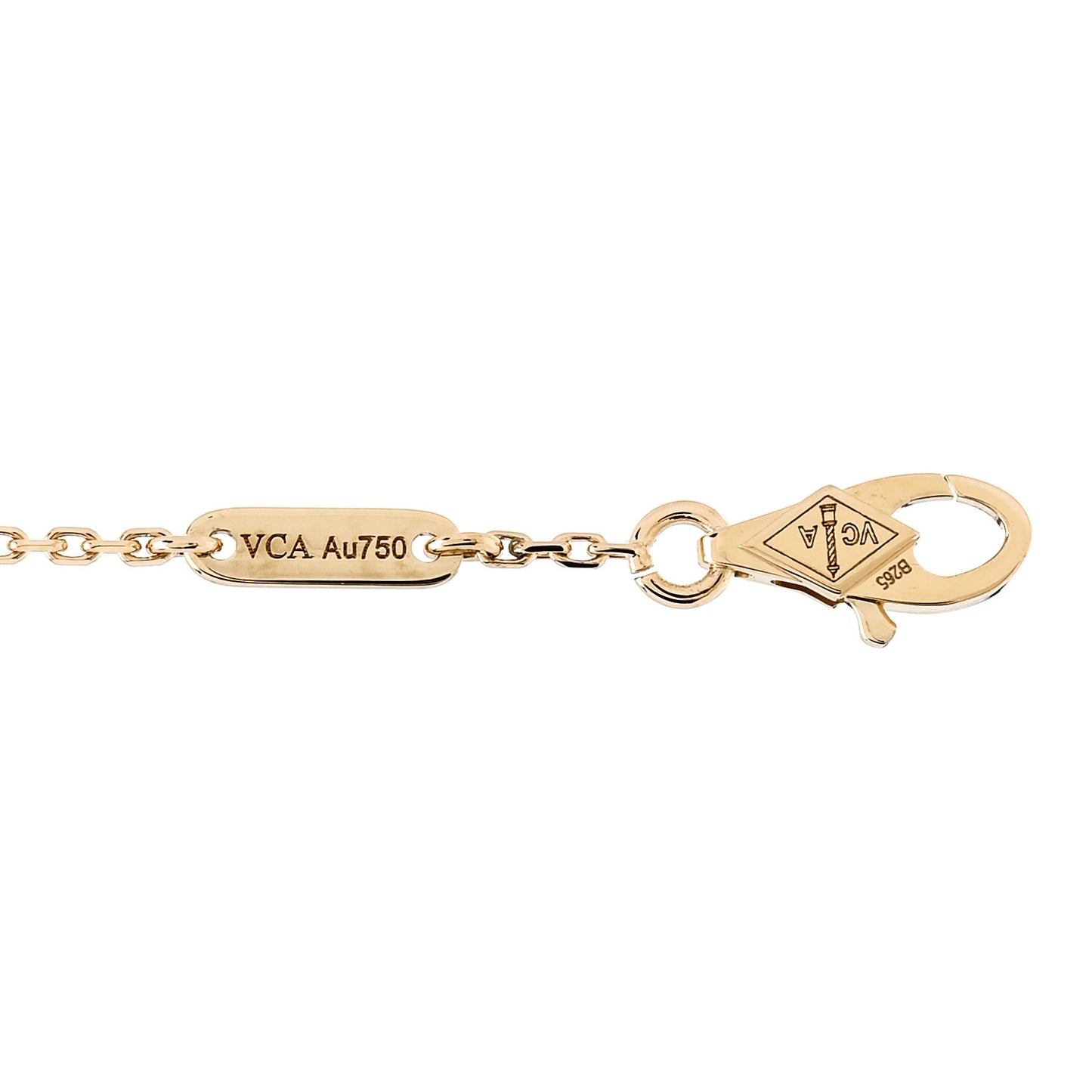 18K Yellow Gold Mother of Pearl Sweet Alhambra Bracelet