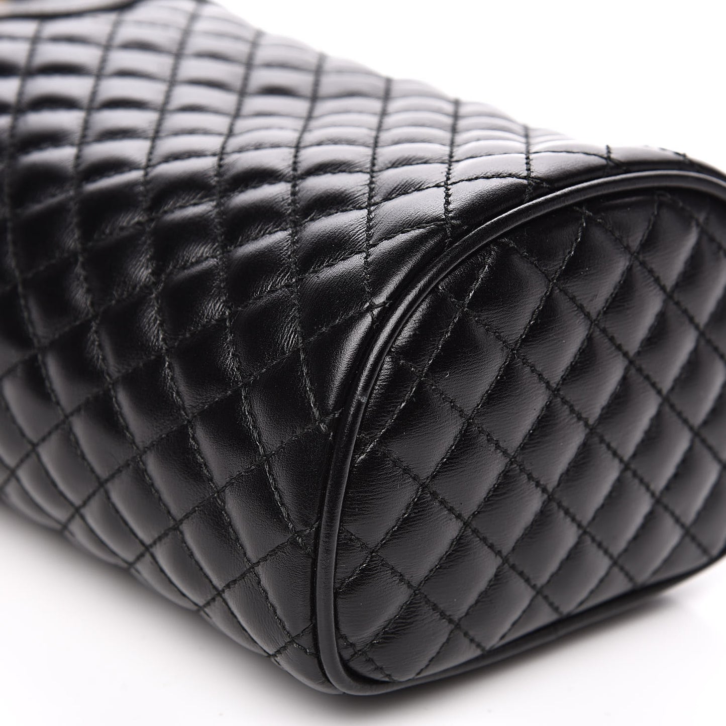 Calfskin Trapuntata Zumi Belt Bag Black