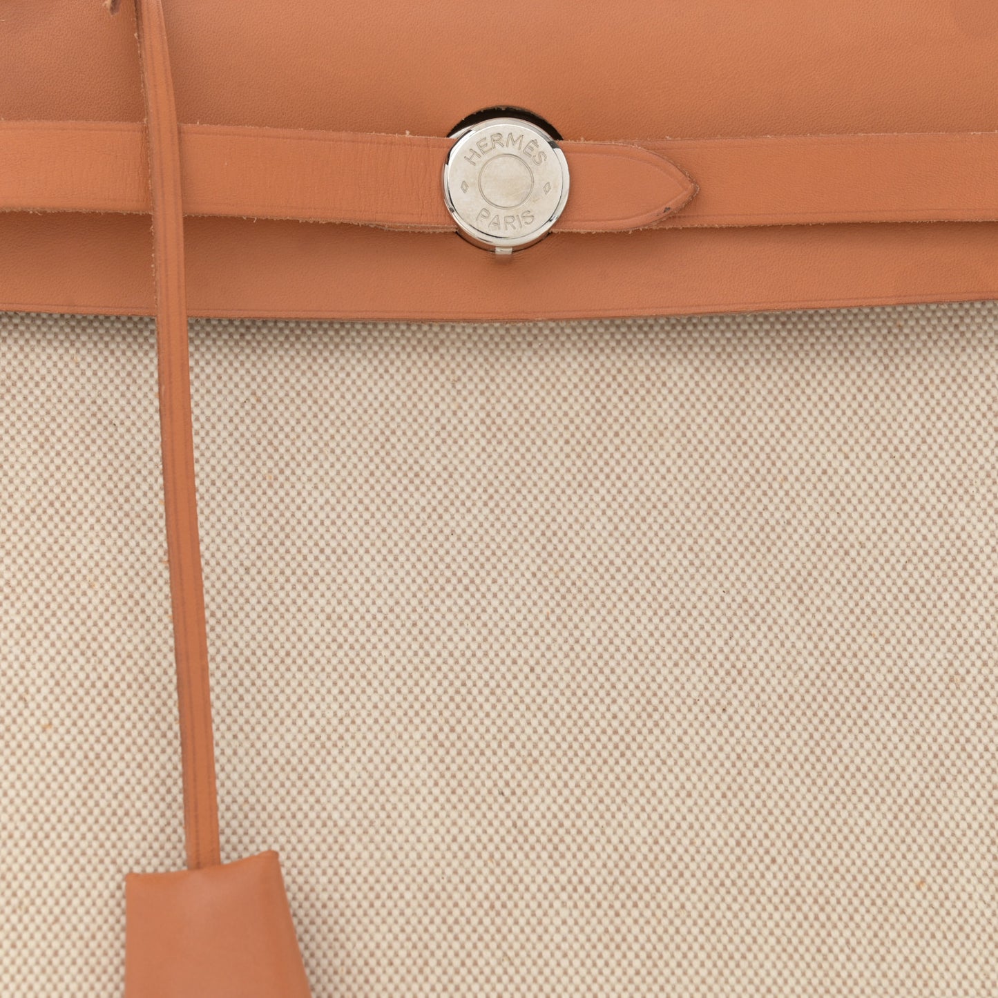 Toile Vache Calfskin Herbag 30 PM Natural