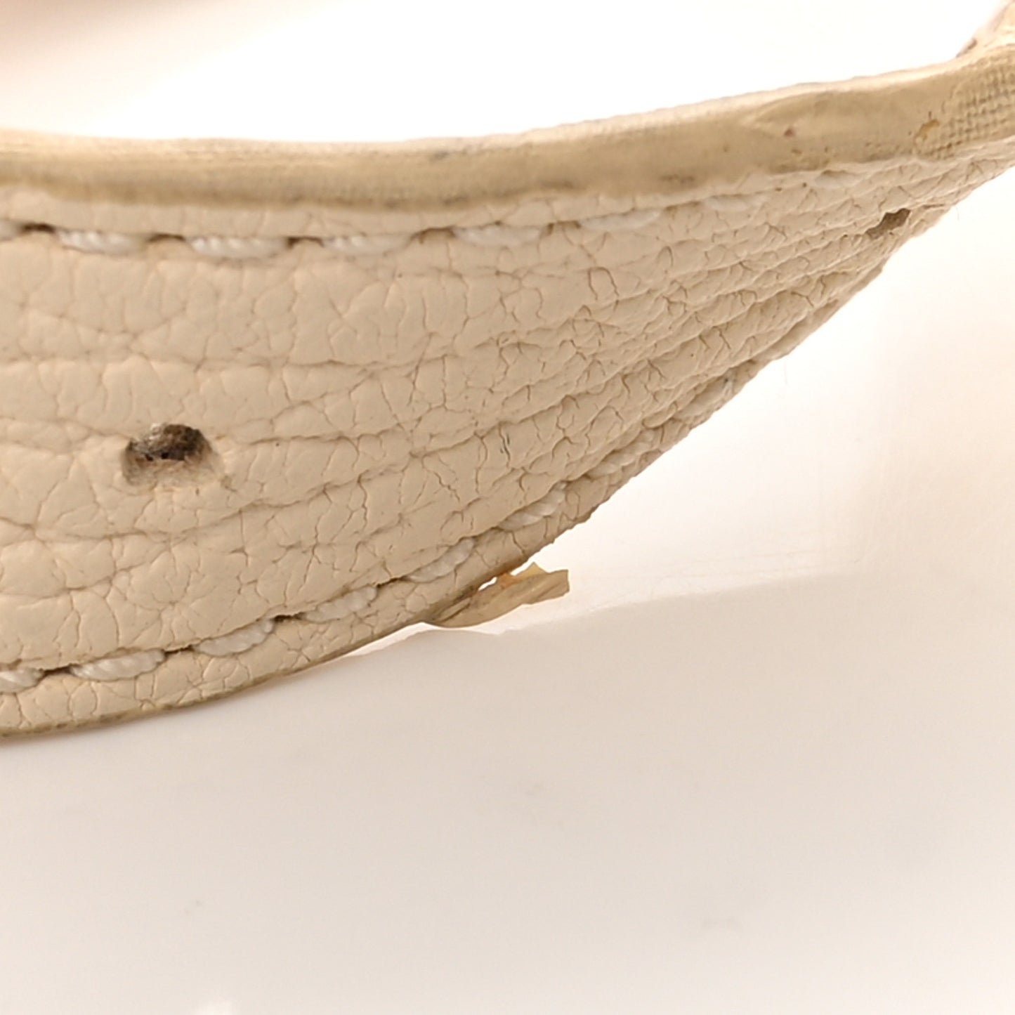 Textured Calfskin Mini Pashli Satchel Milk