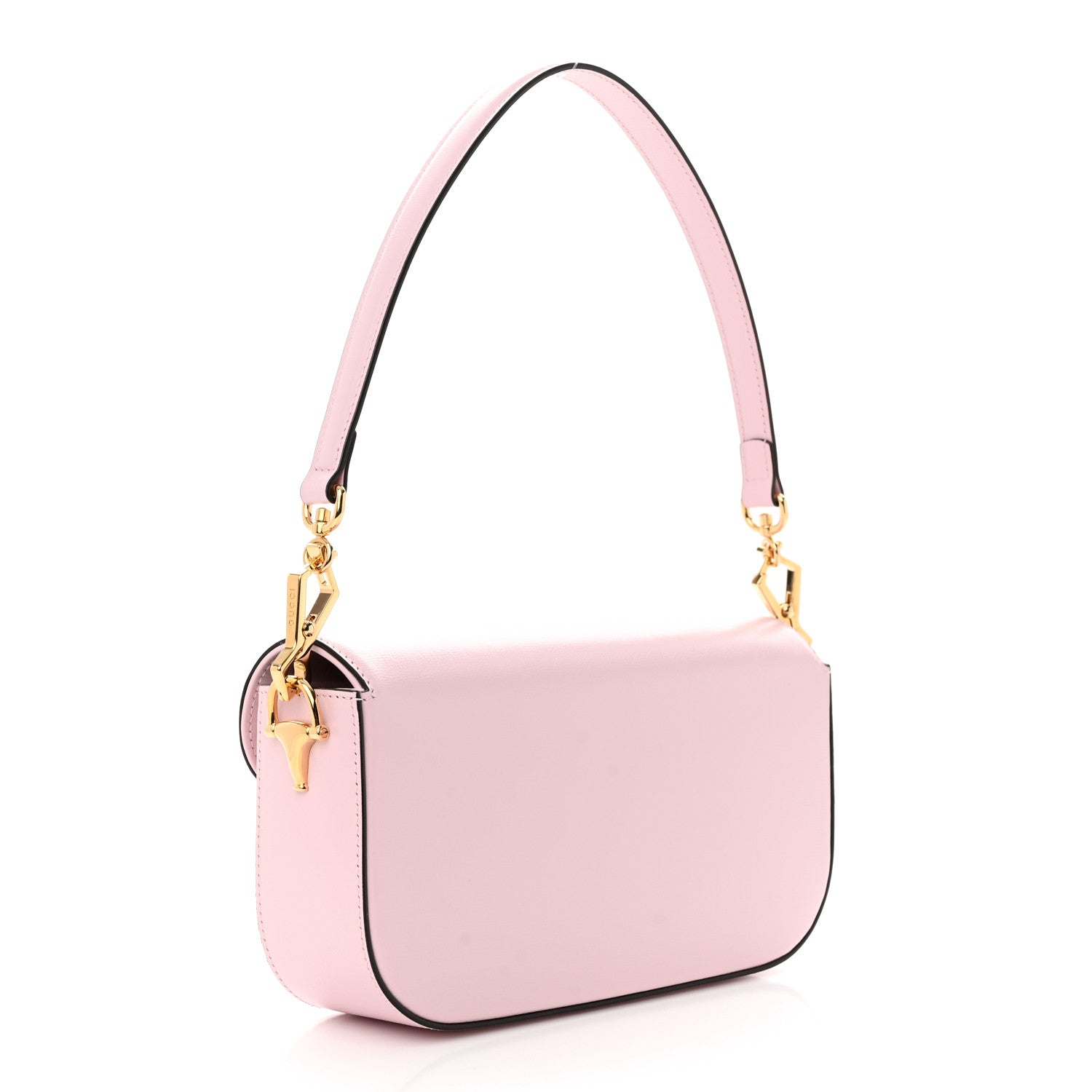Gucci Azalea Calfskin Crystal Small Horsebit 1955 Chain Shoulder Bag Pink 2 of 11