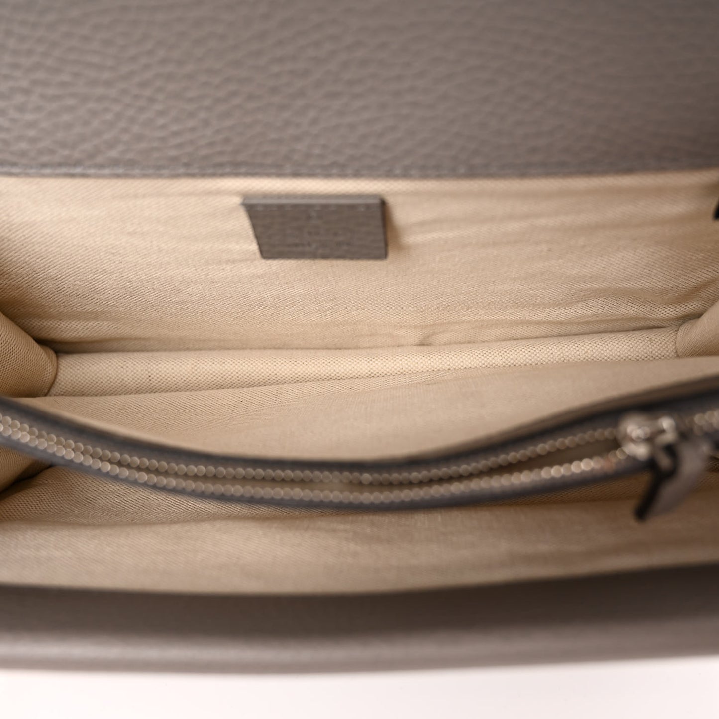 Pebbled Calfskin Small Dionysus Shoulder Bag Dusty Grey