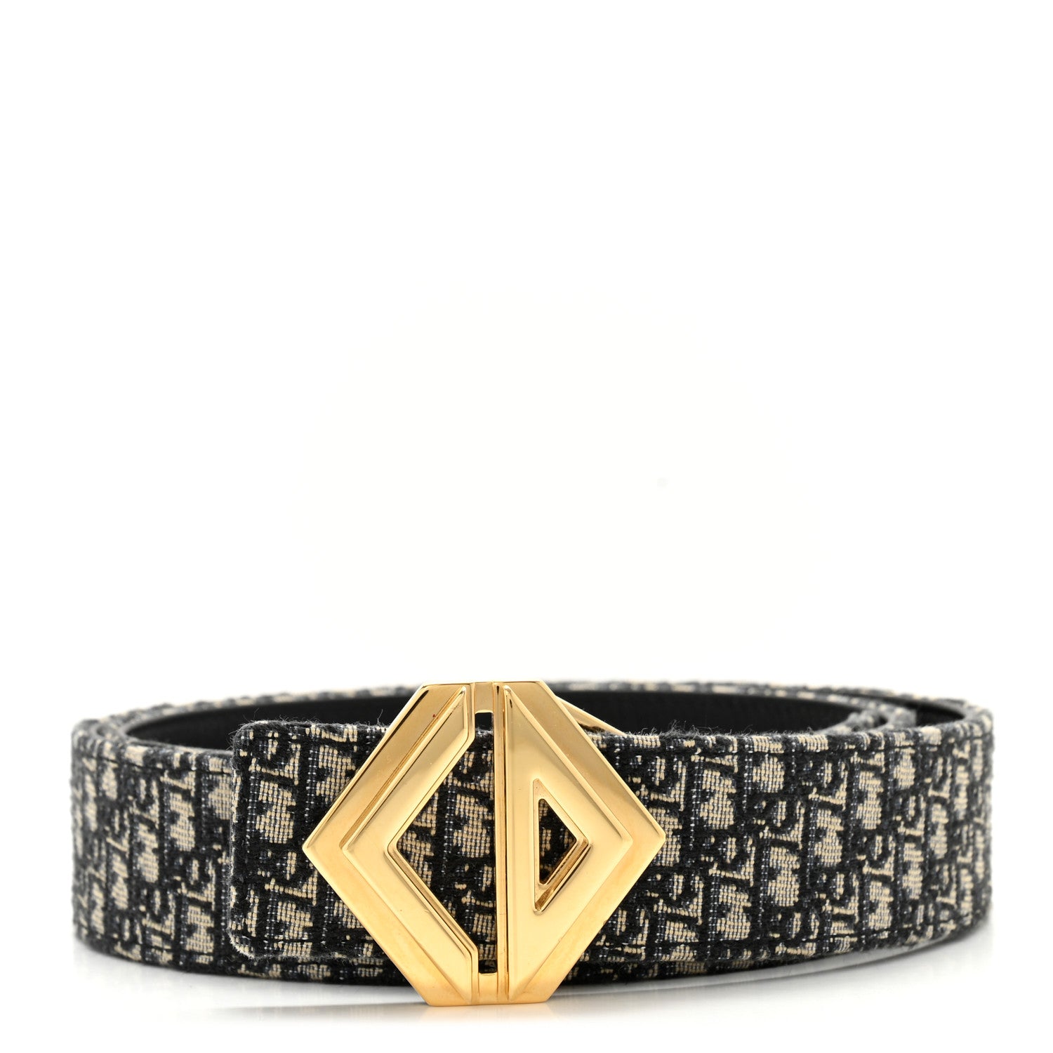 ま*ゃ様 C*y様 Dior Oblique Belt クリスチャンディオール Christian Dior Oblique CD Diamond Belt 90 36 Blue Multi 1571322