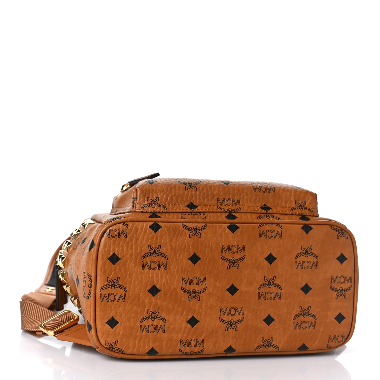 Visetos Small Side Stud Stark Backpack Cognac