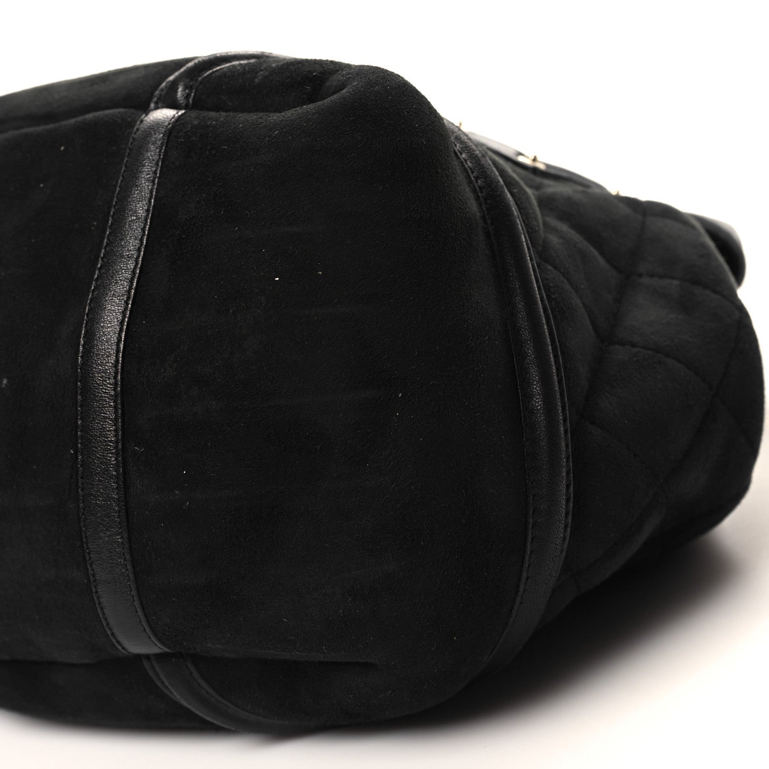 Chanel Suede Sparkling Winter Tote Black 10 of 10