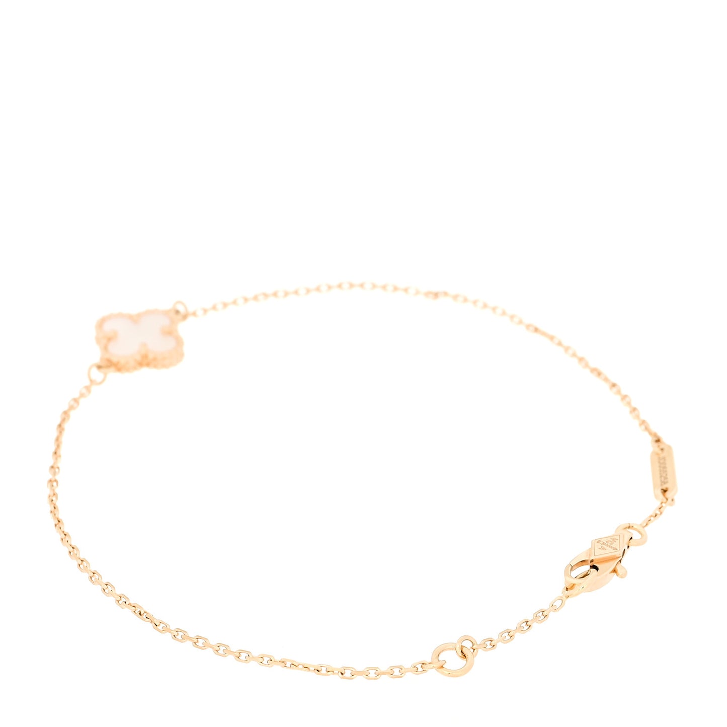 18K Yellow Gold Mother of Pearl Sweet Alhambra Bracelet