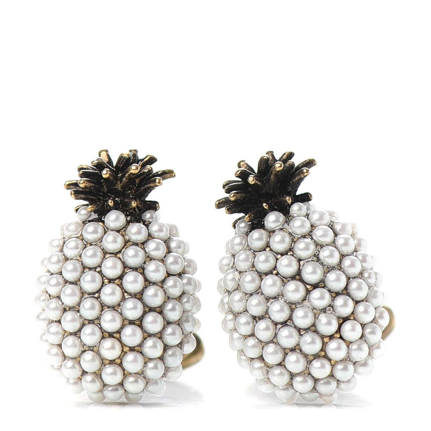 Pearl Pineapple Cufflinks Cream