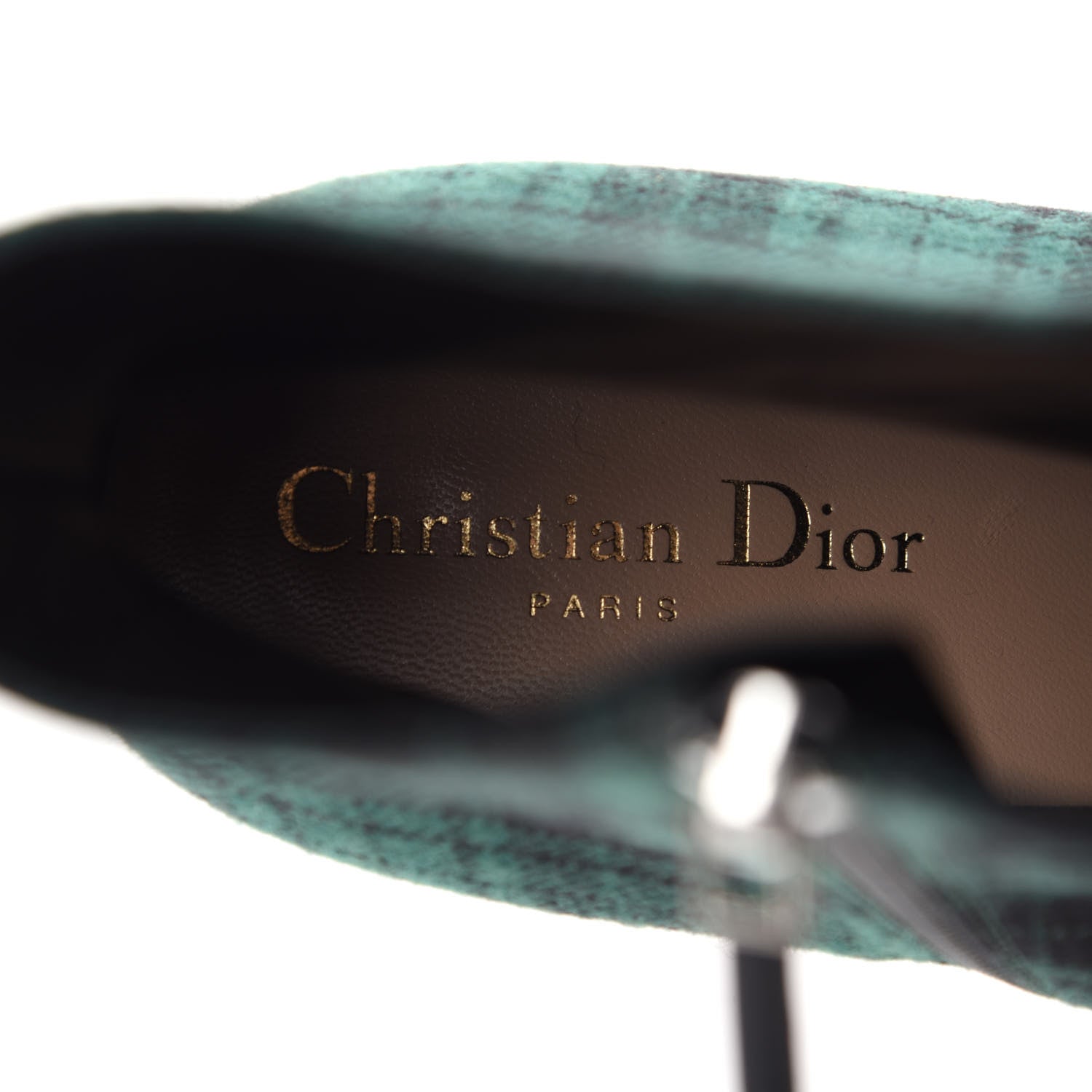 Christian Dior Canvas Tartan Gang Ankle Boots 41 Green 8 of 10