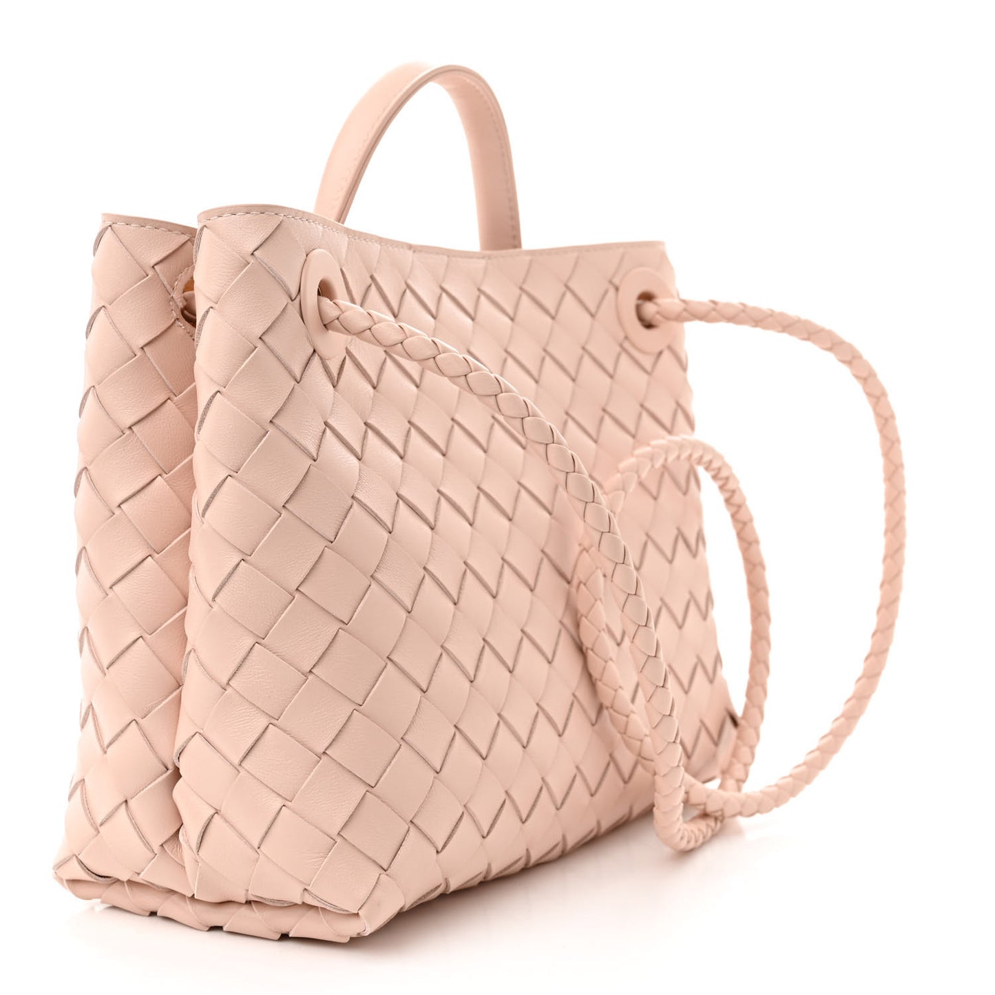 Nappa Intrecciato Small Andiamo Shoulder Bag Lotus