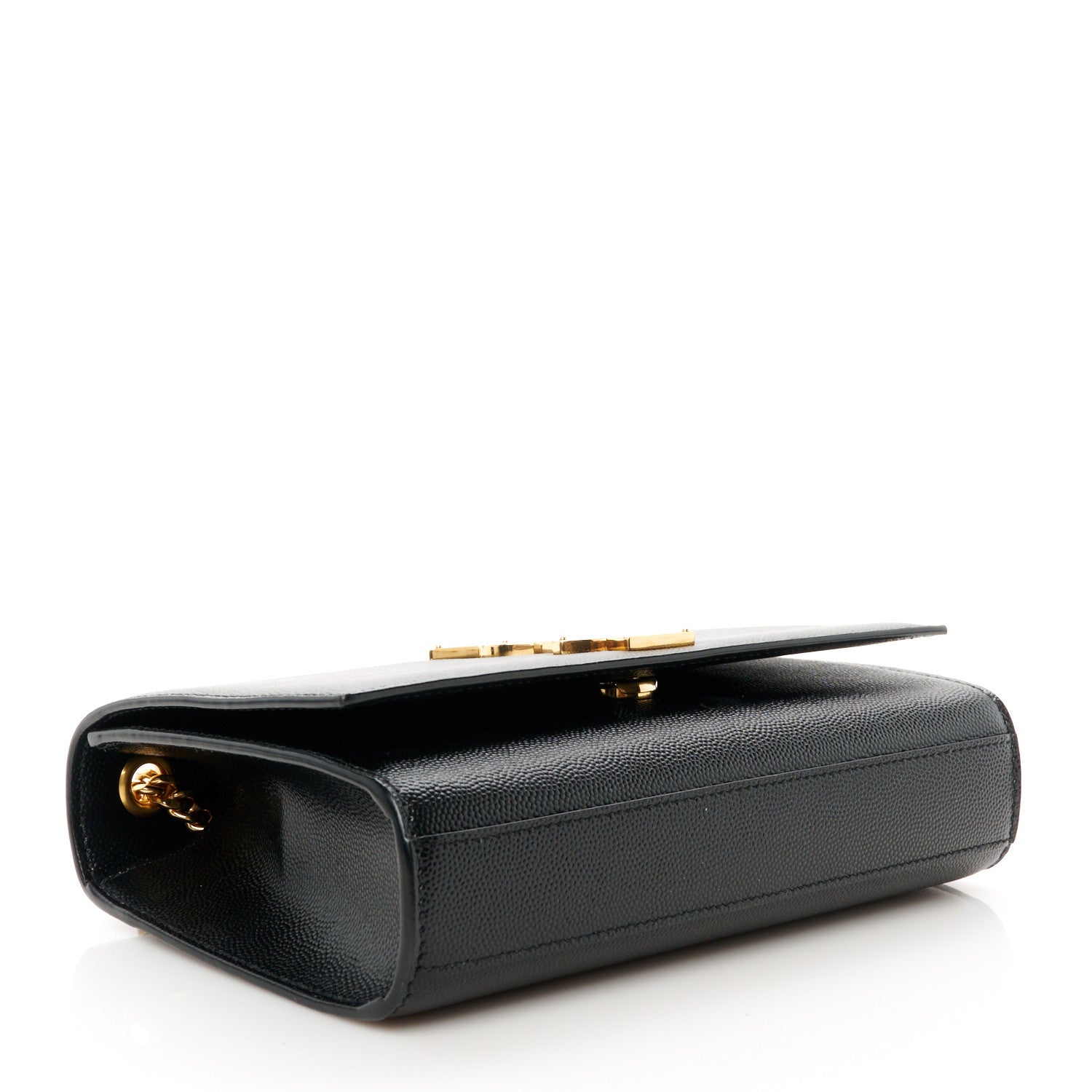 Saint Laurent Grain De Poudre Small Monogram Kate Satchel Black 4 of 11