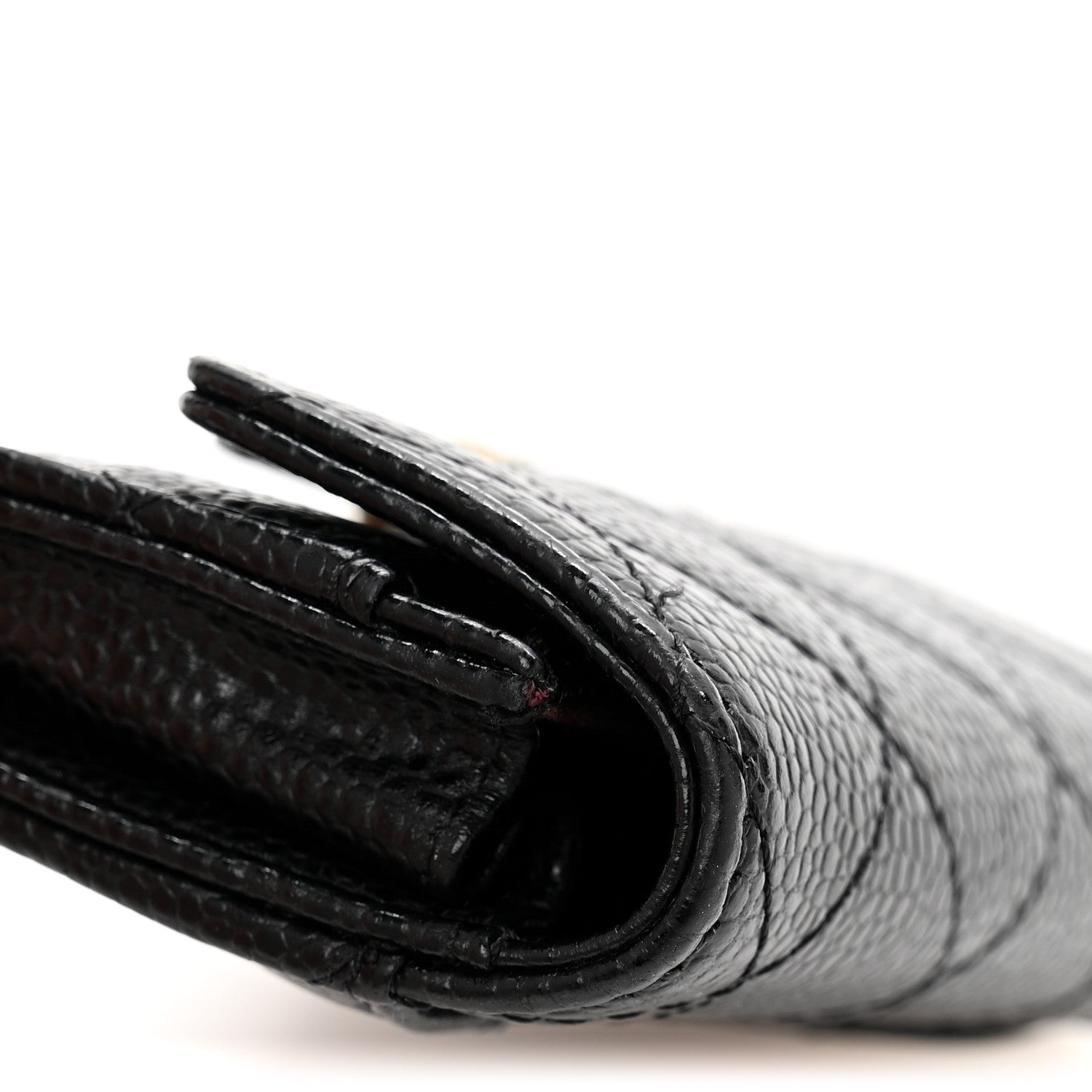 Chanel Caviar Quilted Flap Card Holder Wallet Black 11 of 12