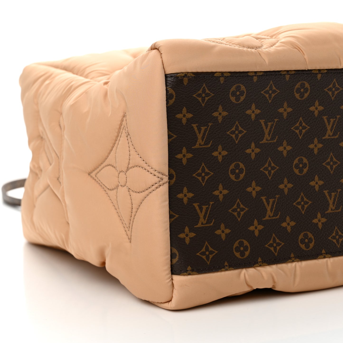 Econyl Monogram Pillow Giant Onthego GM Beige