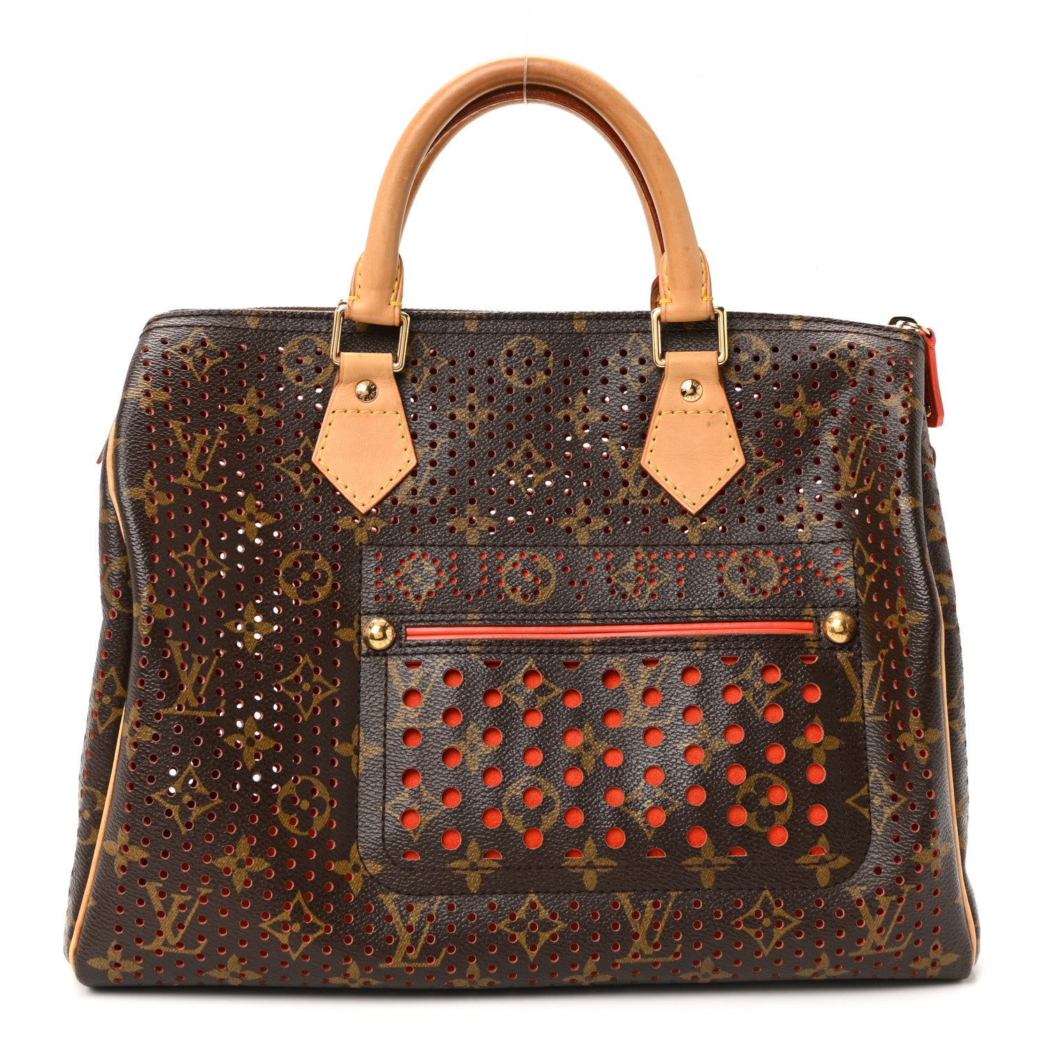Louis Vuitton Monogram Perforated Speedy 30 Orange 1821674
