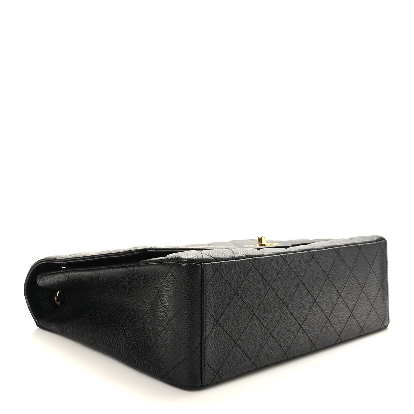 Caviar Quilted Maxi Single Flap Black