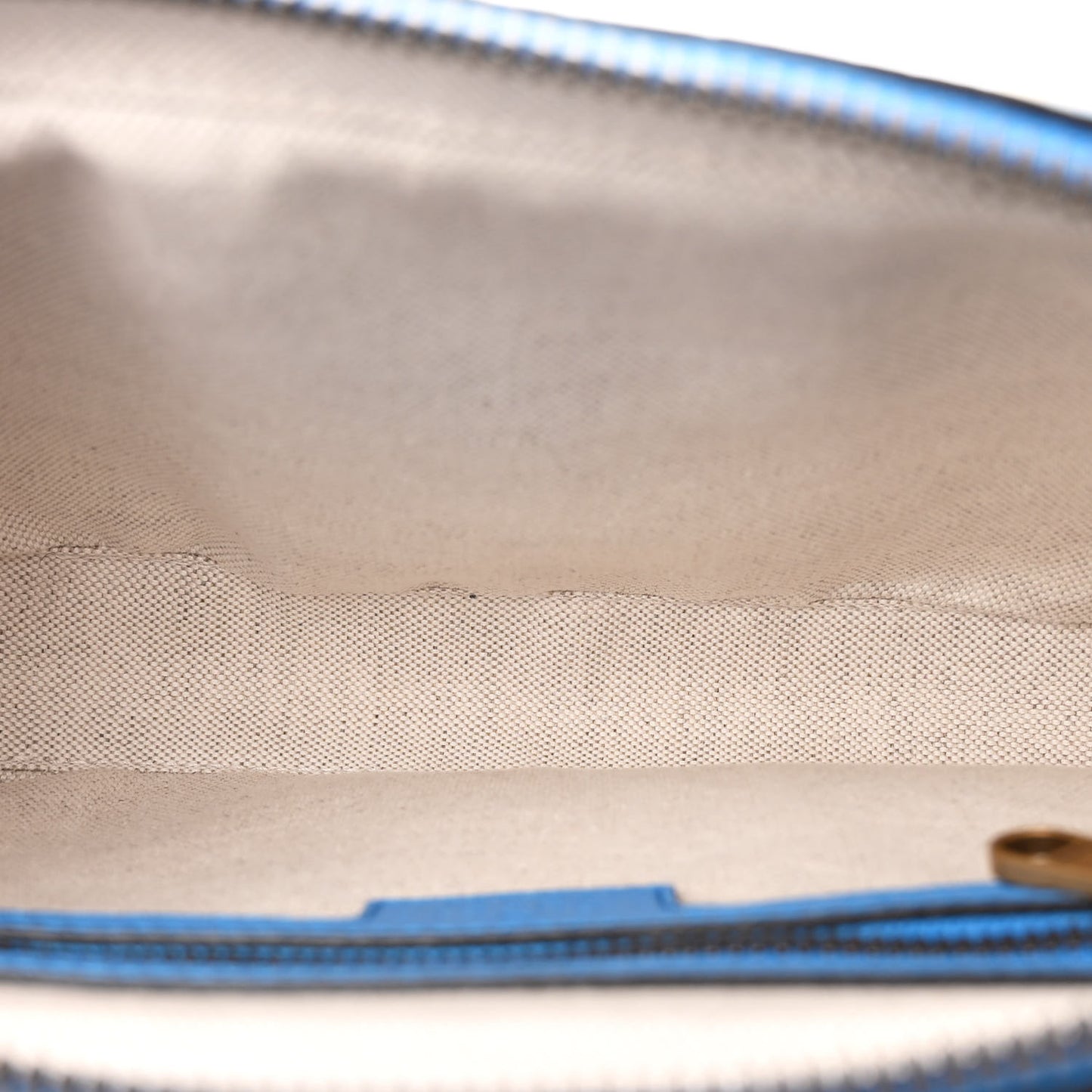 Monogram Jumbo GG Textured Dollar Calfskin Web I Feel Gucci Belt Bag Camel Ebony Blue