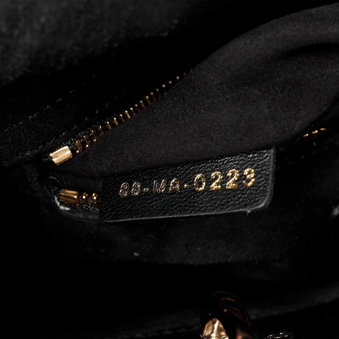 Lambskin Cannage Small My ABCDior Lady Dior Black