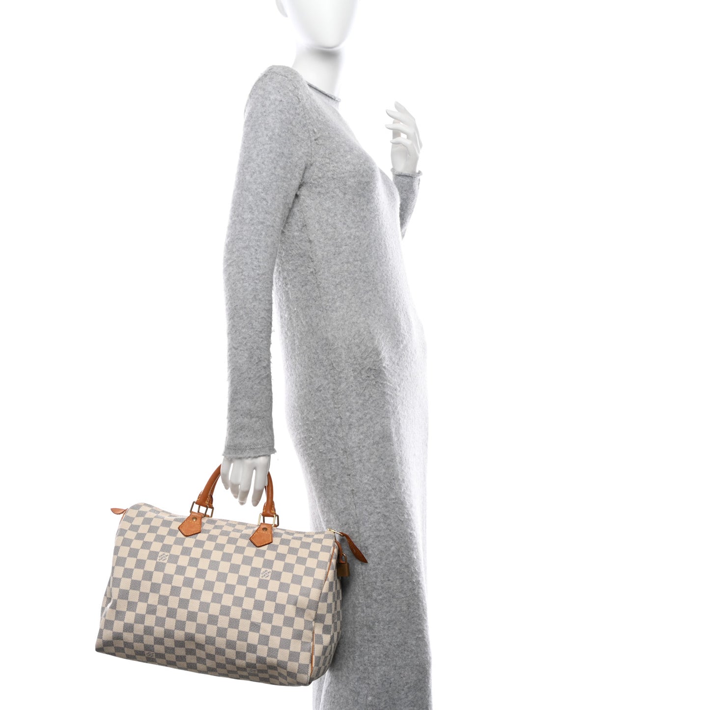 LOUIS VUITTON Damier Azur Speedy 35