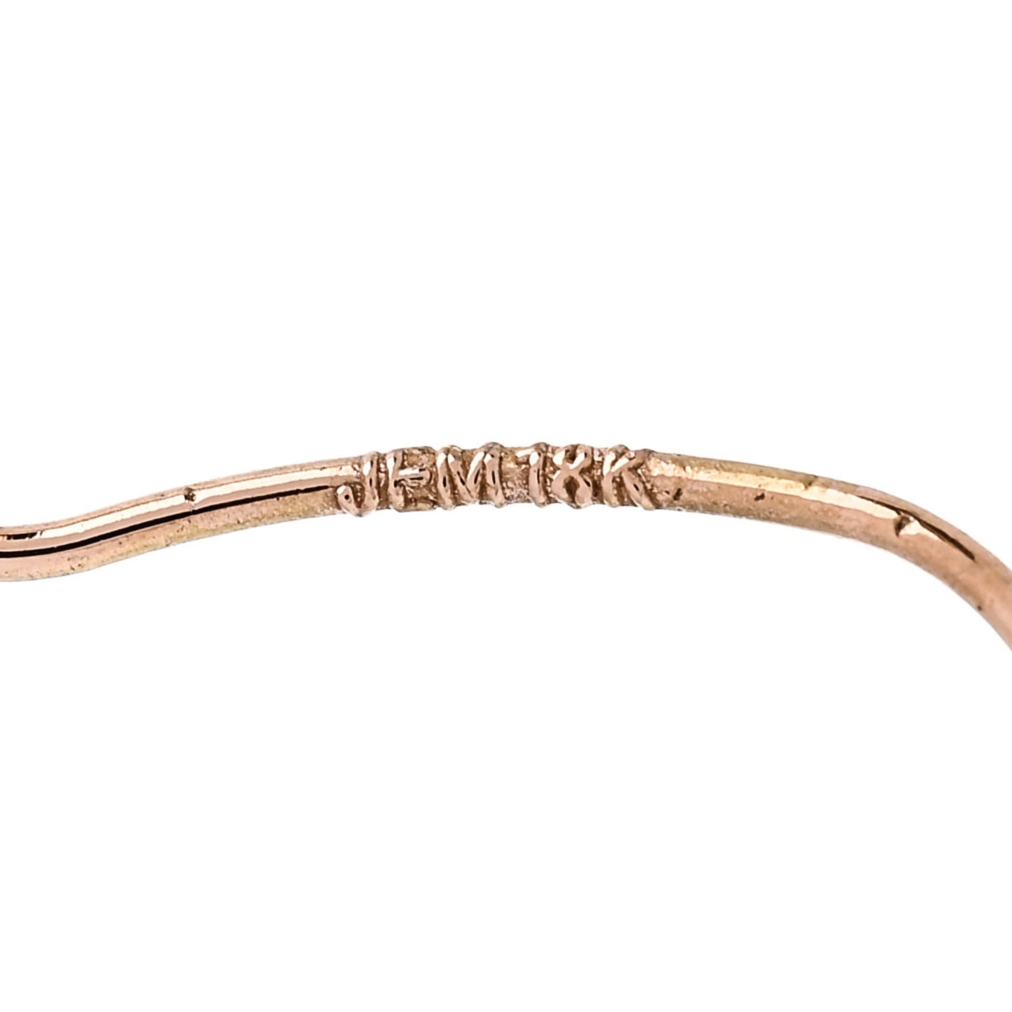 18K Rose Gold Stick Earrings