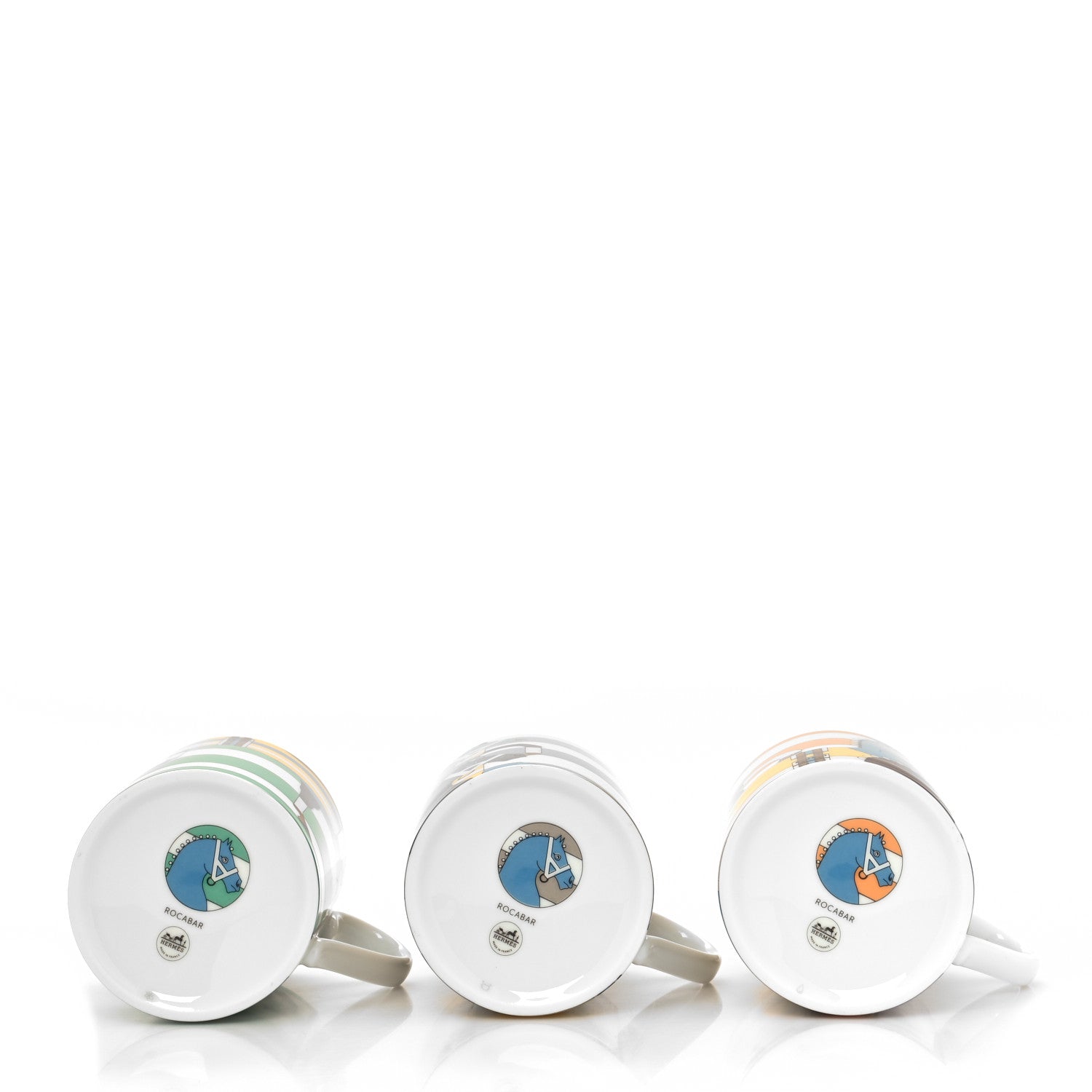 Hermes Porcelain Rocabar Mug Set of 3 5 of 9