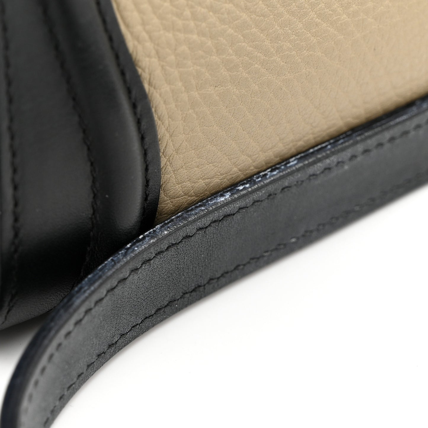 Bullhide Calfskin Nano Tri-Color Luggage Light Taupe