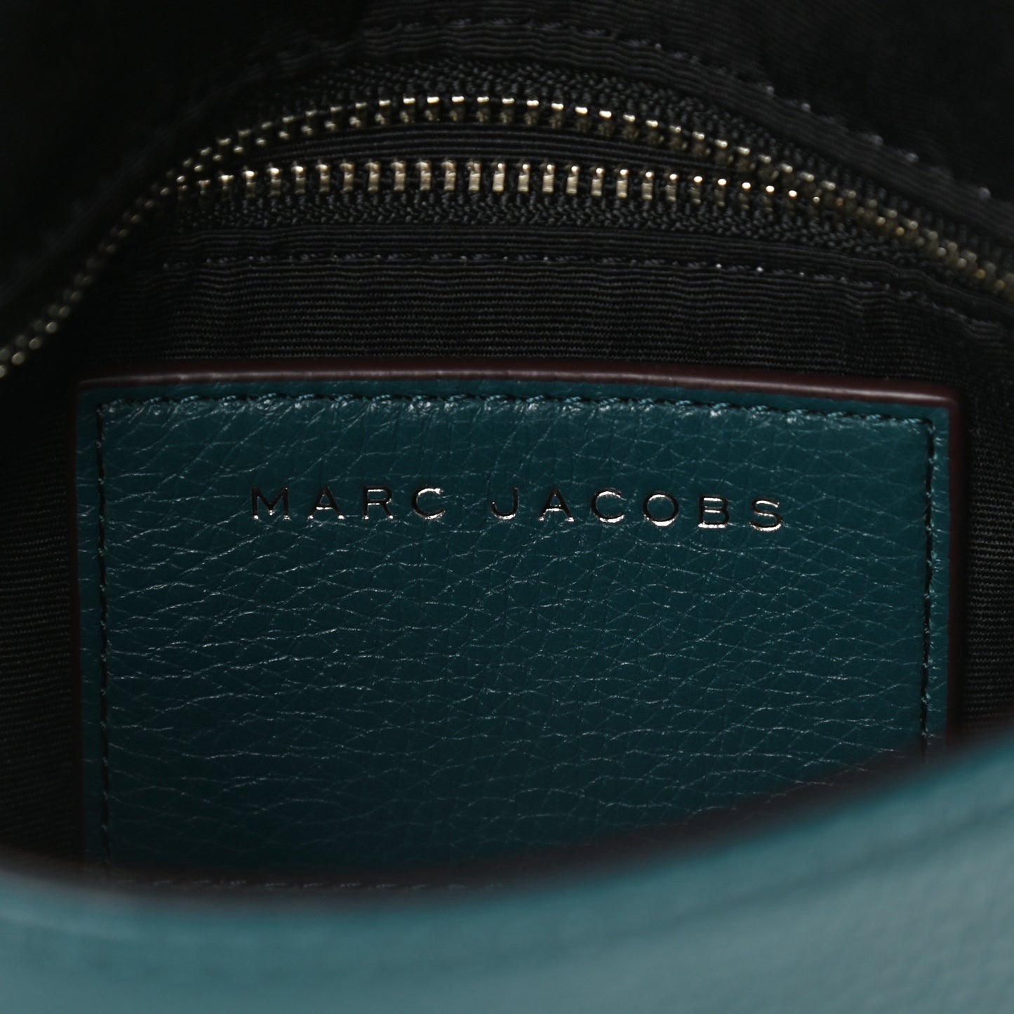 Pebbled Calfskin Studded Recruit Nomad Crossbody Teal