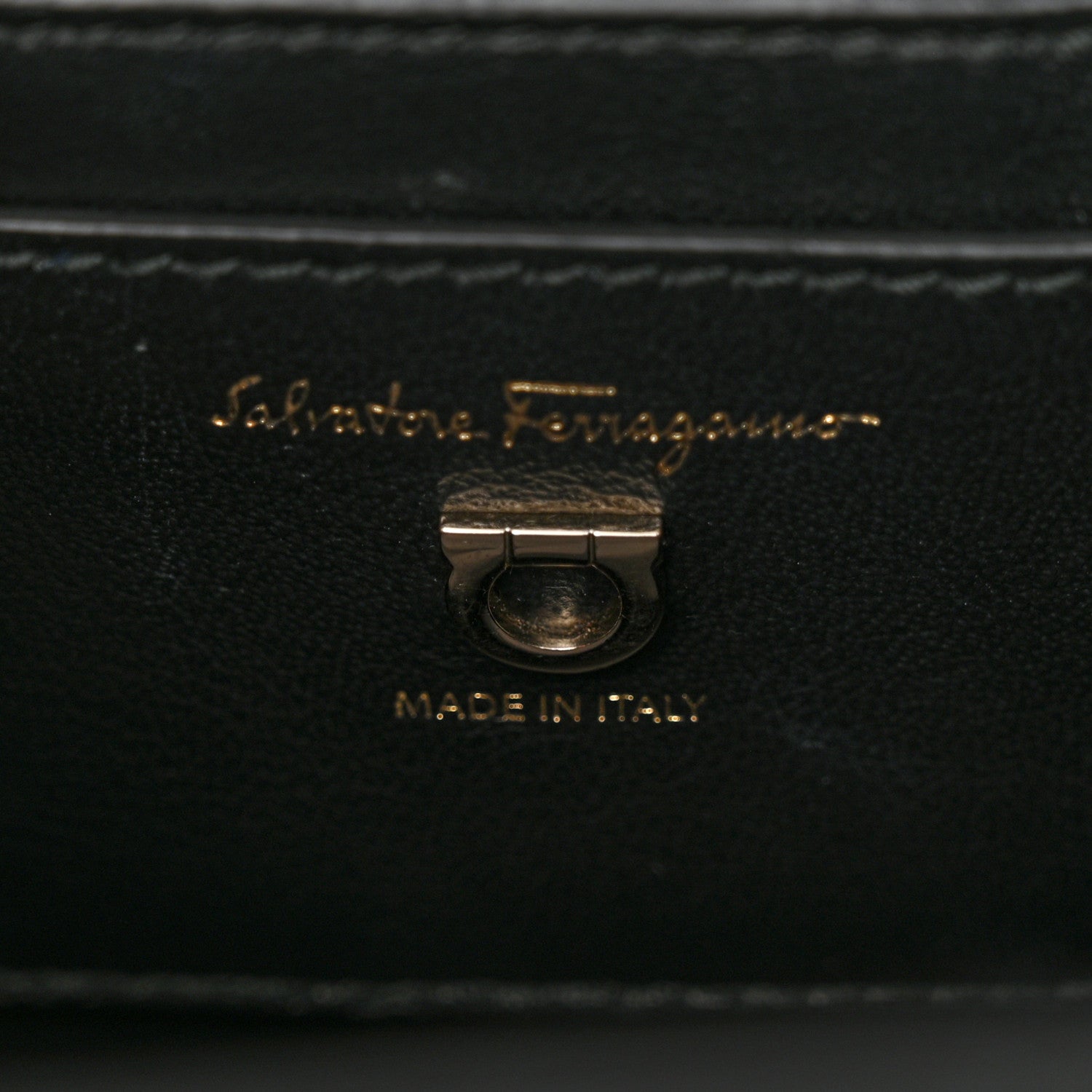 Salvatore Ferragamo Smooth Calfskin Small Boxyz Black 6 of 15